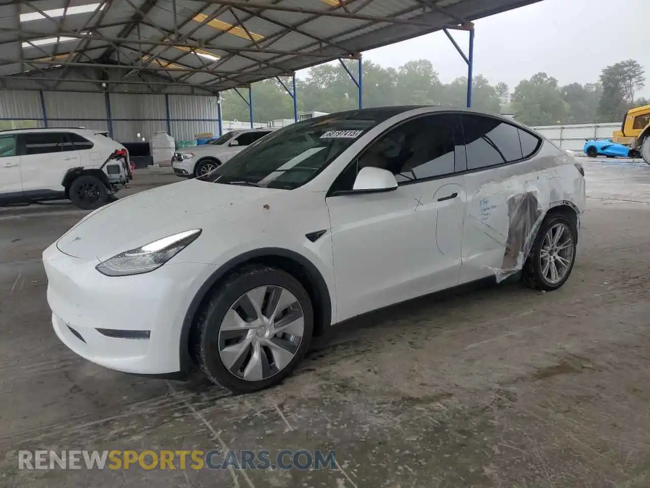 1 Photograph of a damaged car 7SAYGDEE7NF332717 TESLA MODEL Y 2022