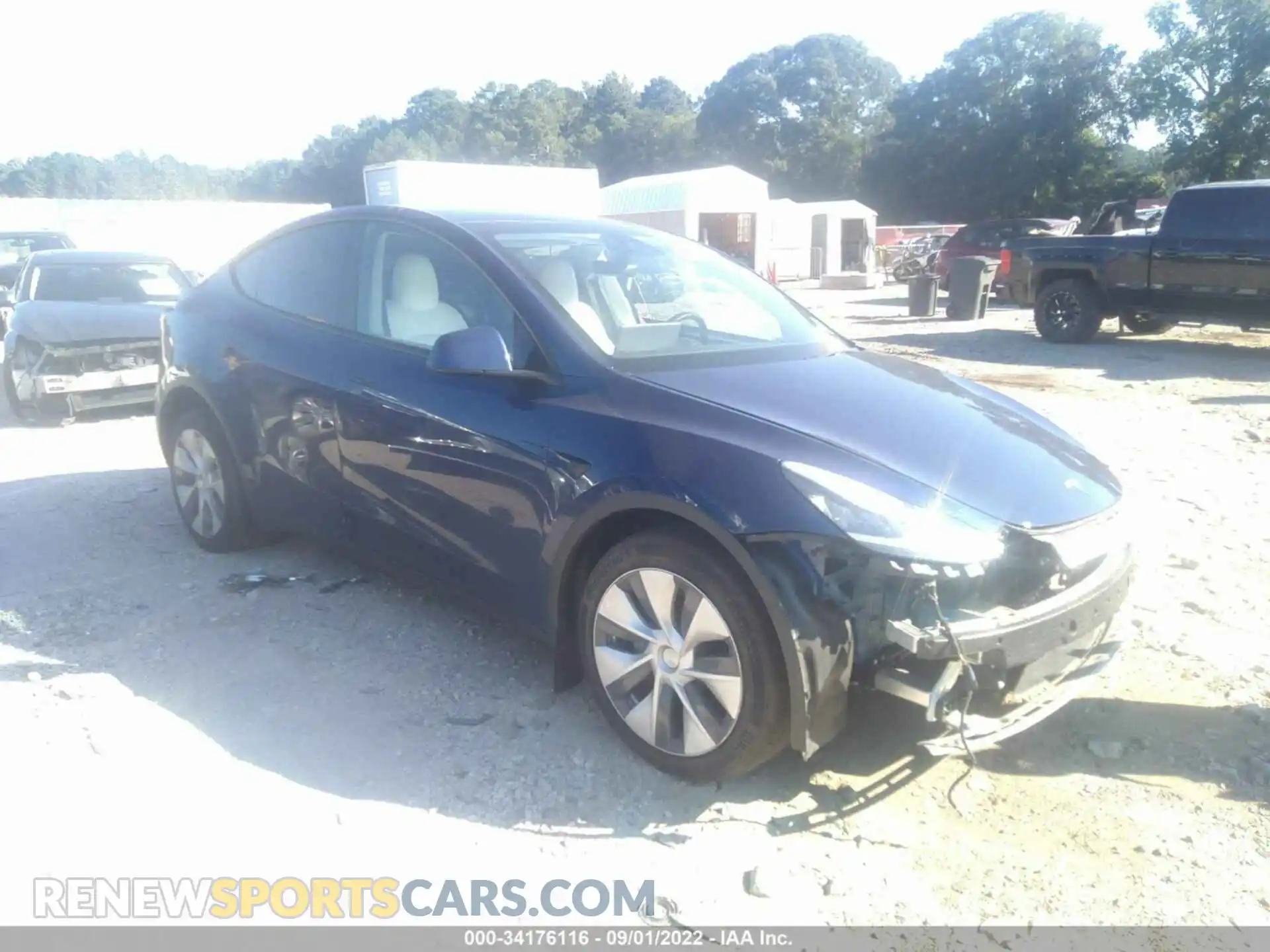1 Photograph of a damaged car 7SAYGDEE7NF360498 TESLA MODEL Y 2022