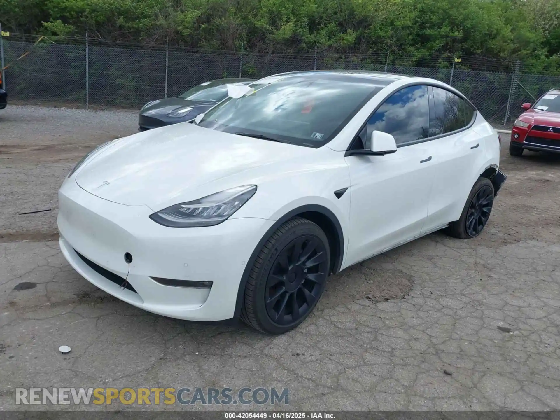 2 fotografías del automóvil dañado 7SAYGDEE7NF385207 TESLA MODEL Y 2022