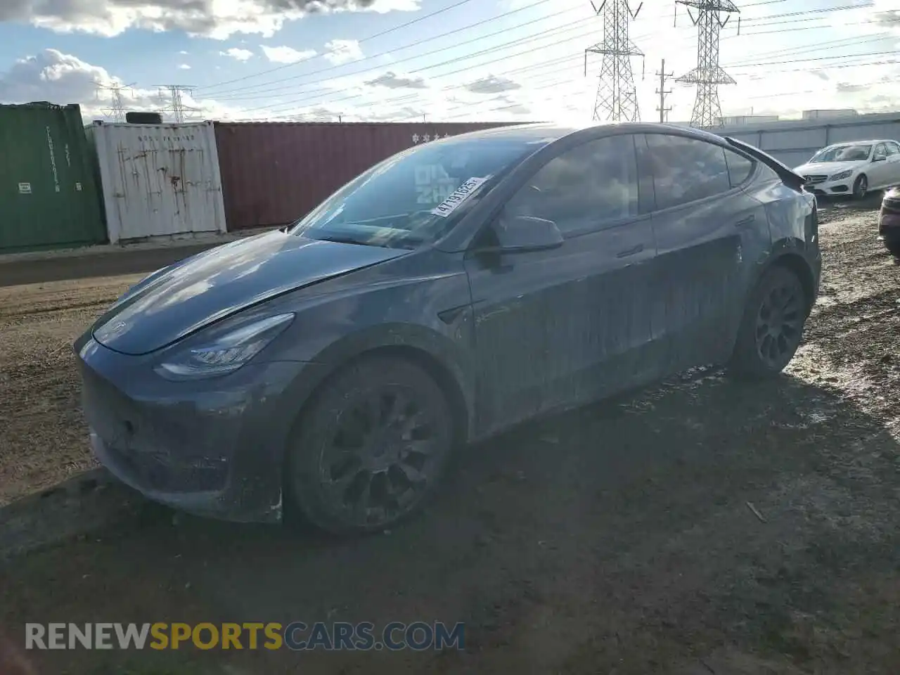 1 Photograph of a damaged car 7SAYGDEE7NF386082 TESLA MODEL Y 2022