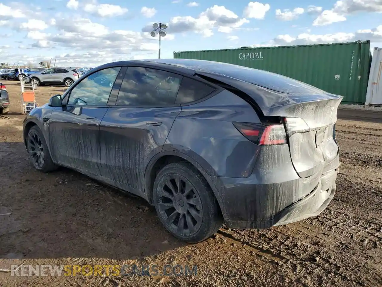 2 Photograph of a damaged car 7SAYGDEE7NF386082 TESLA MODEL Y 2022