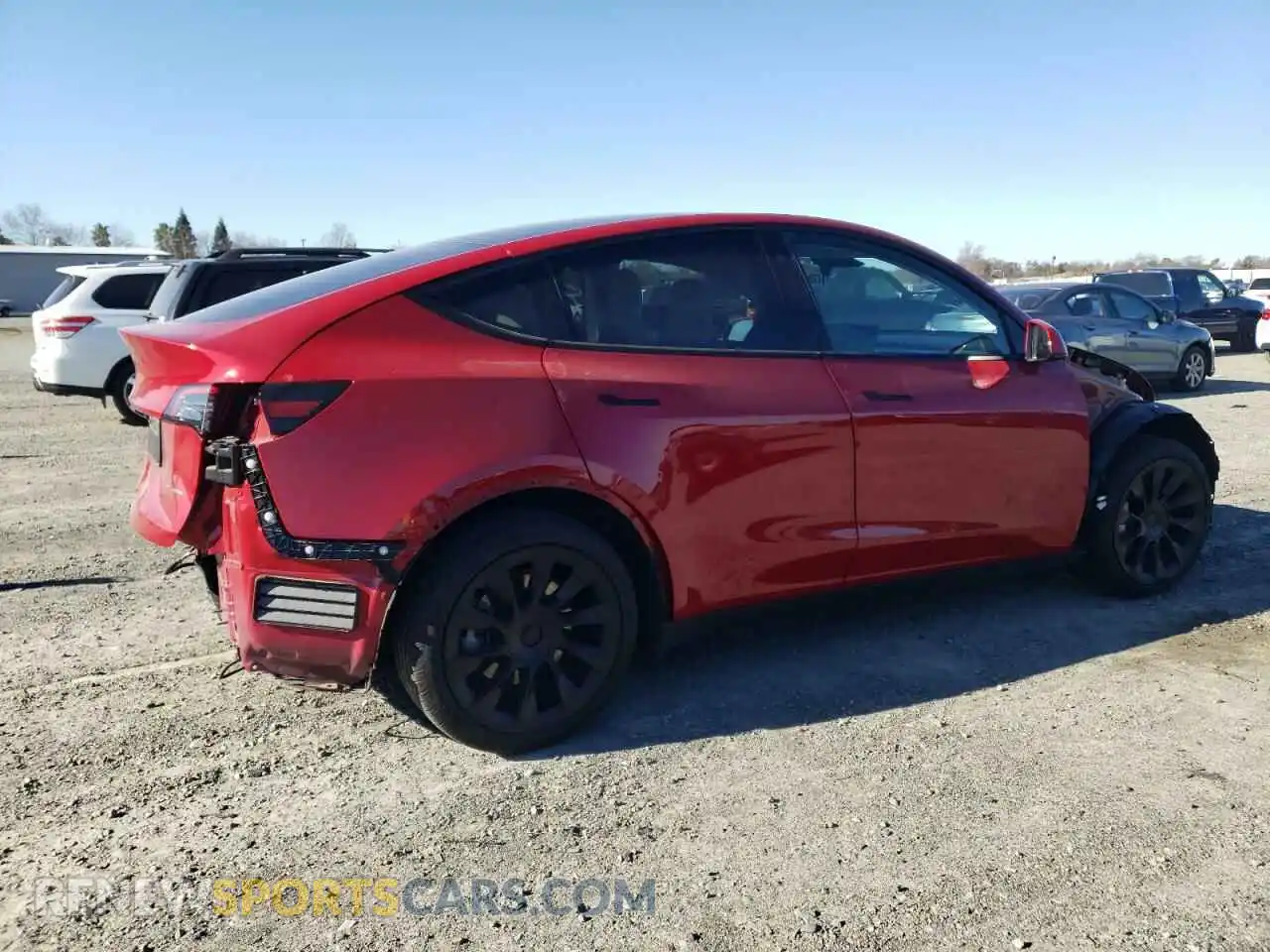 3 Photograph of a damaged car 7SAYGDEE7NF399401 TESLA MODEL Y 2022
