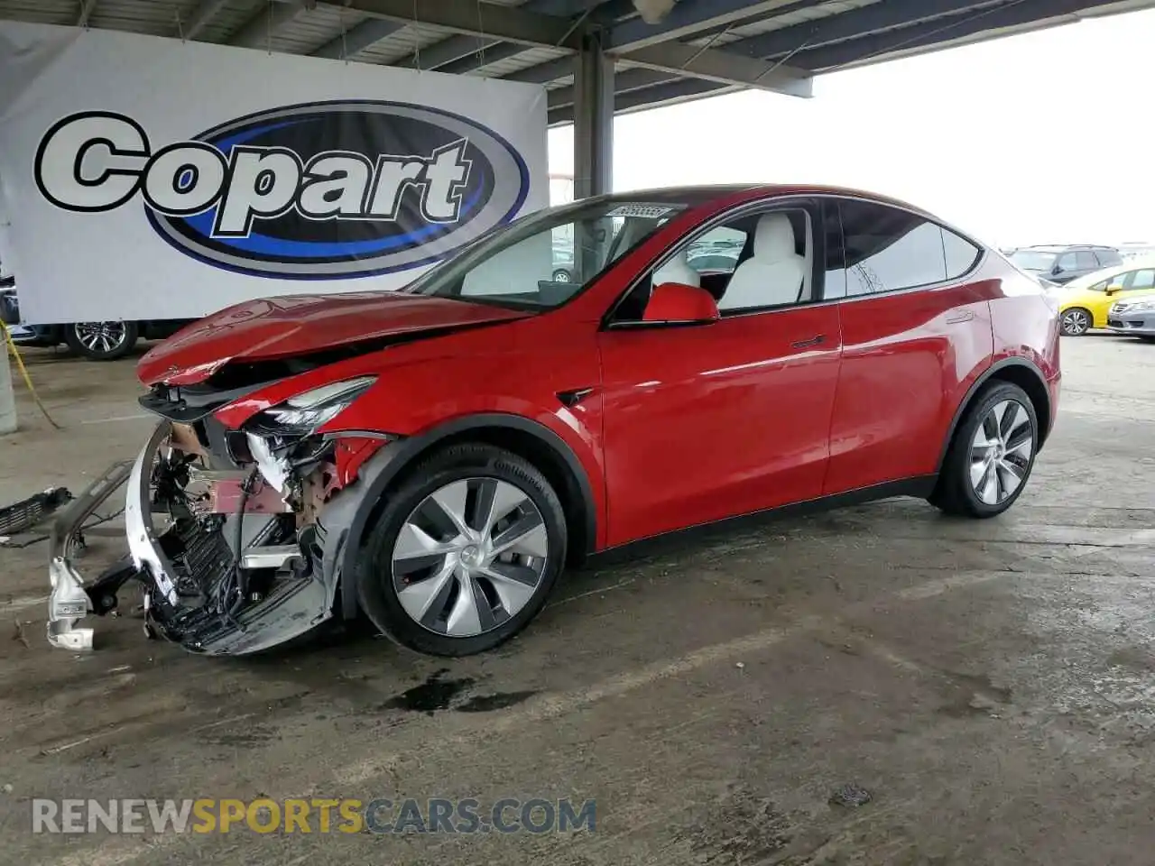1 Фотография поврежденного автомобиля 7SAYGDEE7NF423079 TESLA MODEL Y 2022