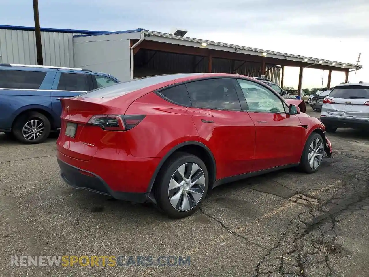 3 Photograph of a damaged car 7SAYGDEE7NF425379 TESLA MODEL Y 2022