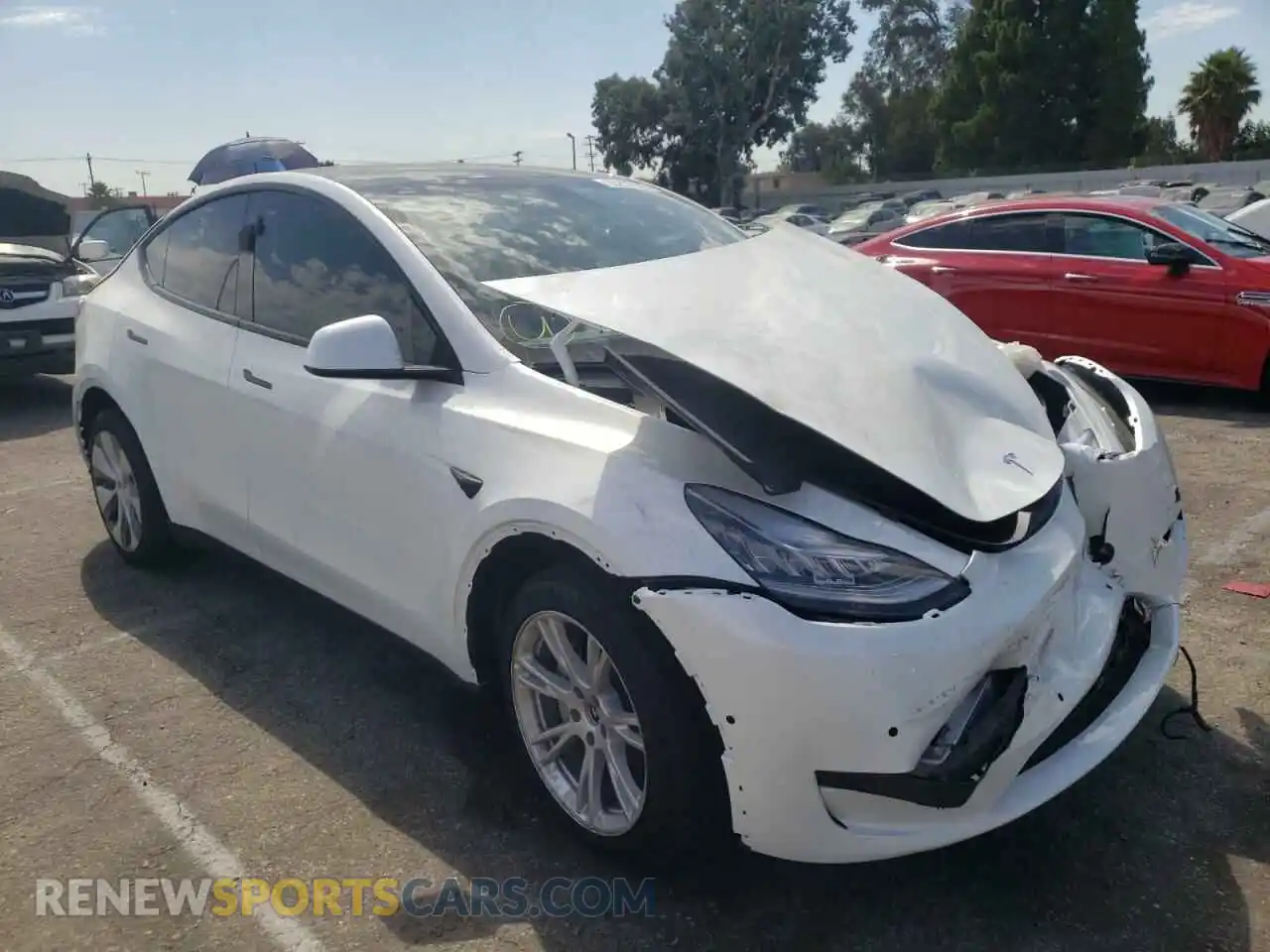 1 Photograph of a damaged car 7SAYGDEE7NF431893 TESLA MODEL Y 2022