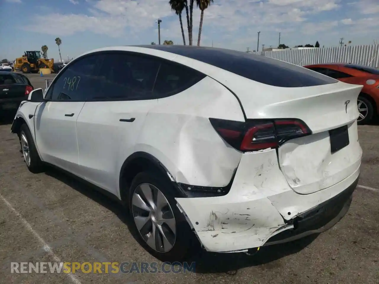3 Photograph of a damaged car 7SAYGDEE7NF431893 TESLA MODEL Y 2022