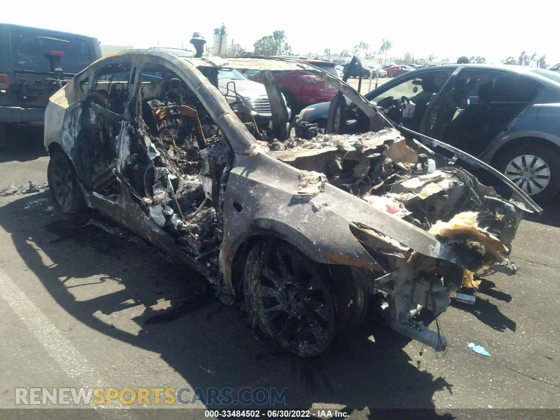 1 Photograph of a damaged car 7SAYGDEE7NF440481 TESLA MODEL Y 2022