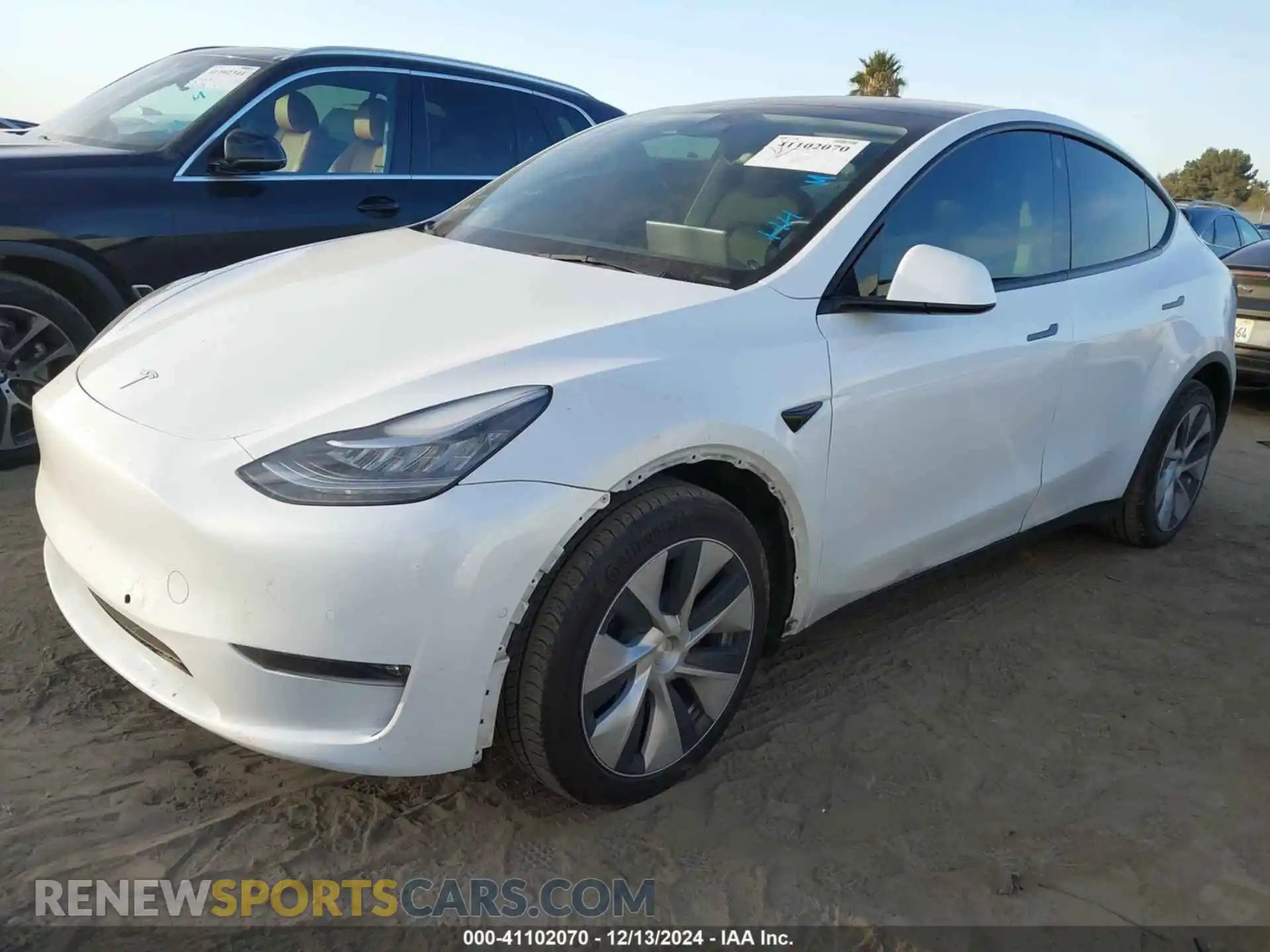 2 Фотография поврежденного автомобиля 7SAYGDEE7NF511646 TESLA MODEL Y 2022