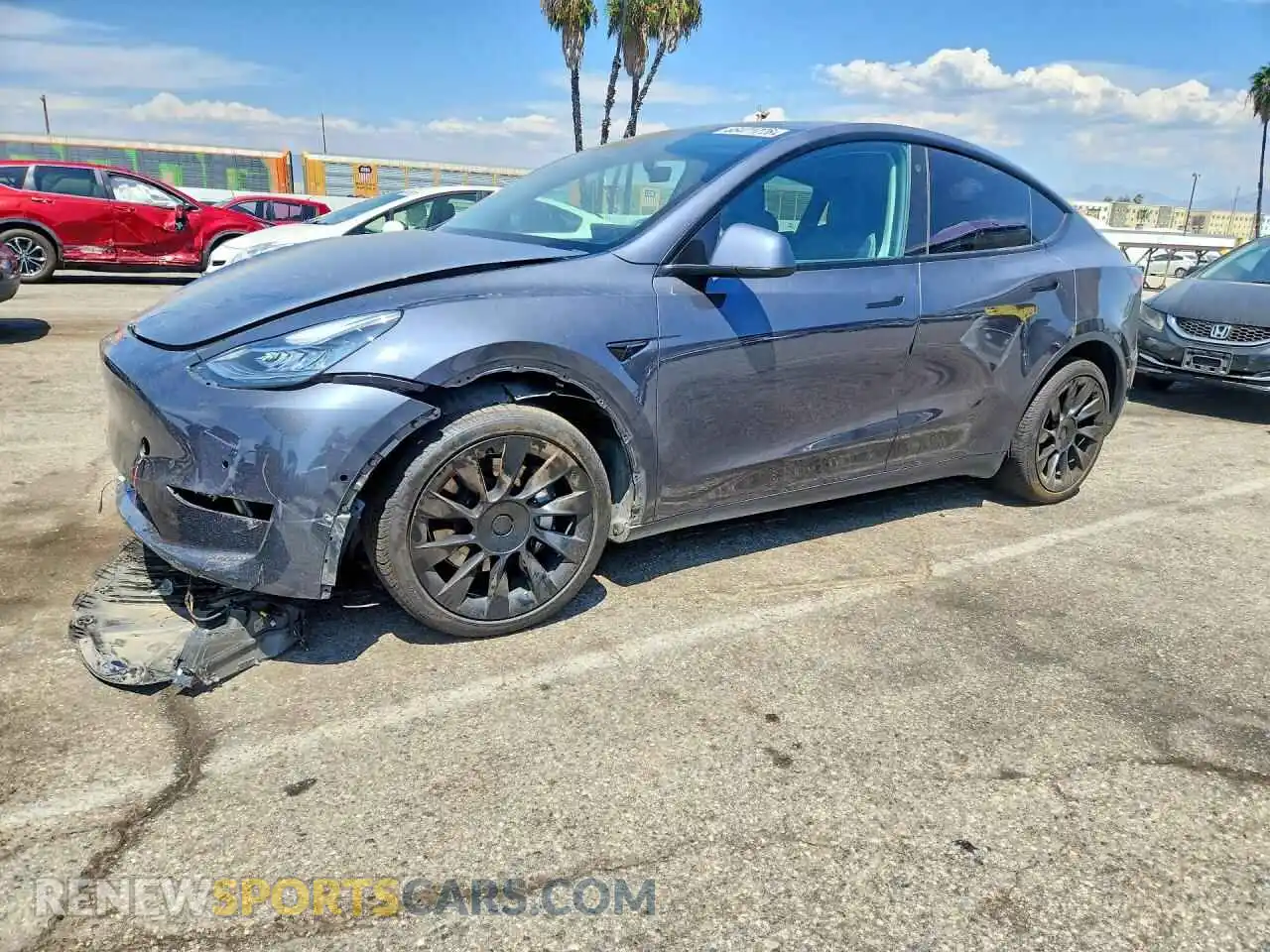 1 Фотография поврежденного автомобиля 7SAYGDEE7NF512148 TESLA MODEL Y 2022