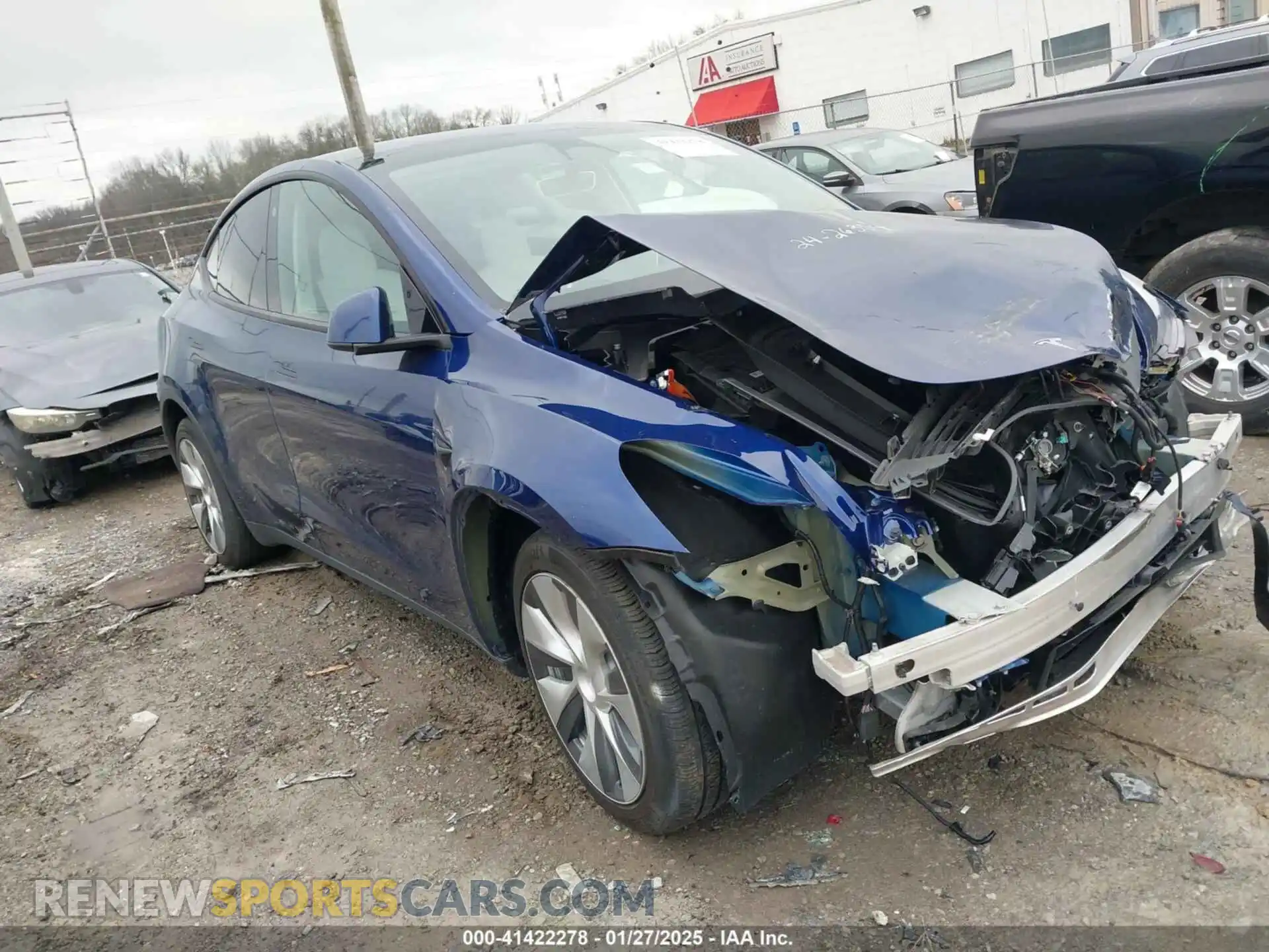 1 Photograph of a damaged car 7SAYGDEE7NF563035 TESLA MODEL Y 2022