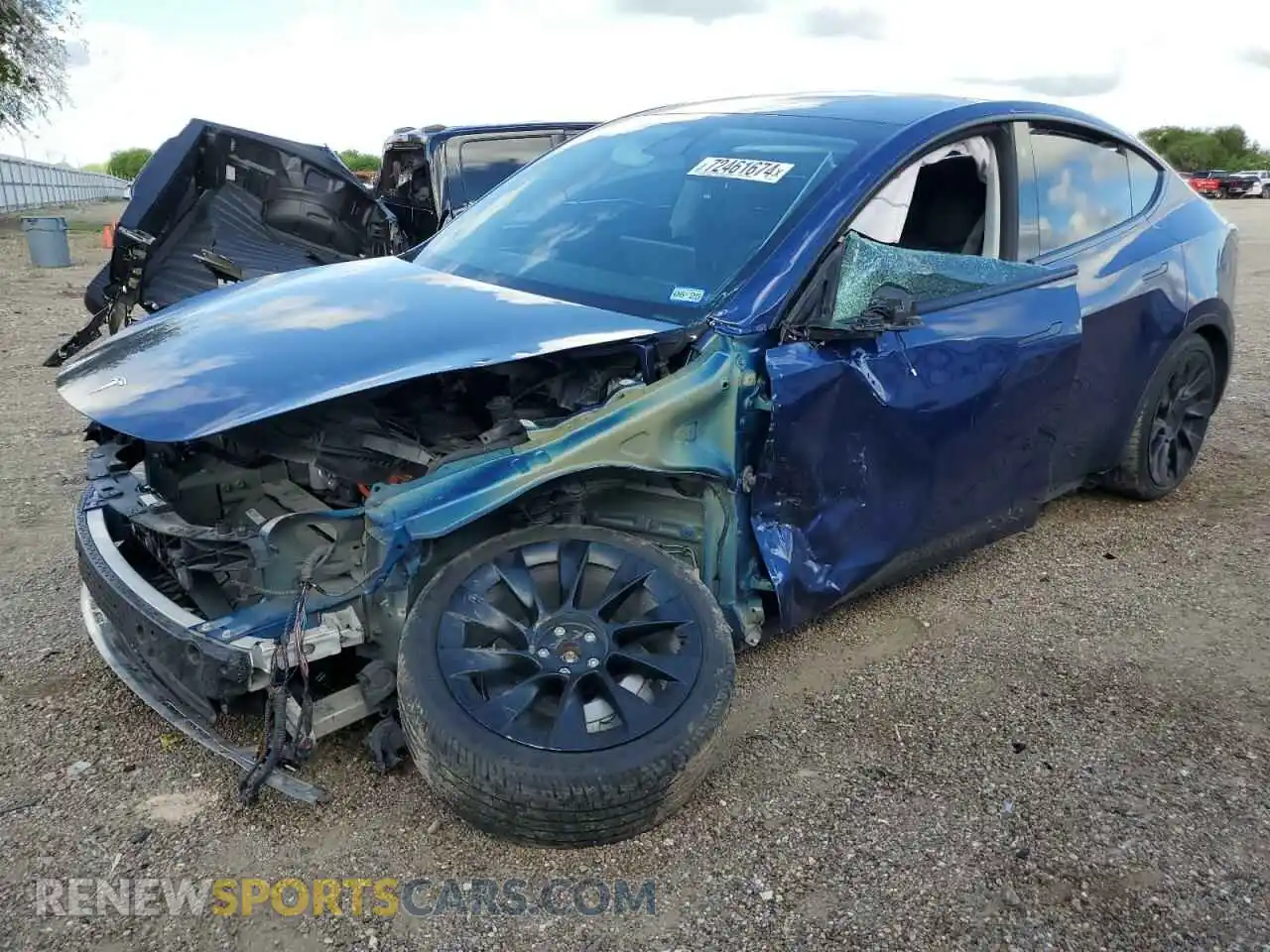 1 Photograph of a damaged car 7SAYGDEE8NA003845 TESLA MODEL Y 2022