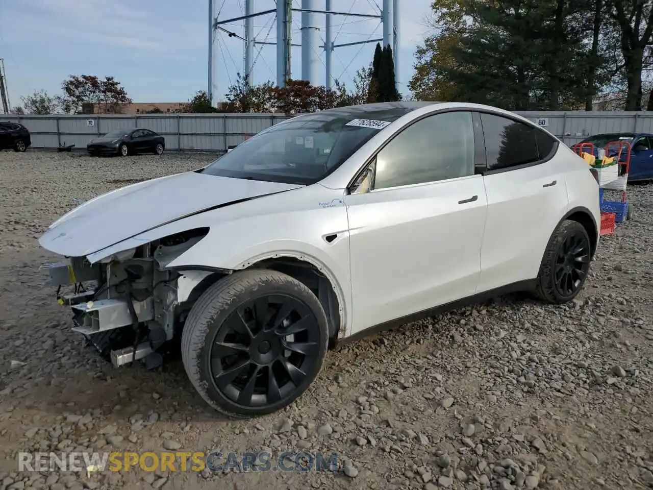 1 Photograph of a damaged car 7SAYGDEE8NA010522 TESLA MODEL Y 2022