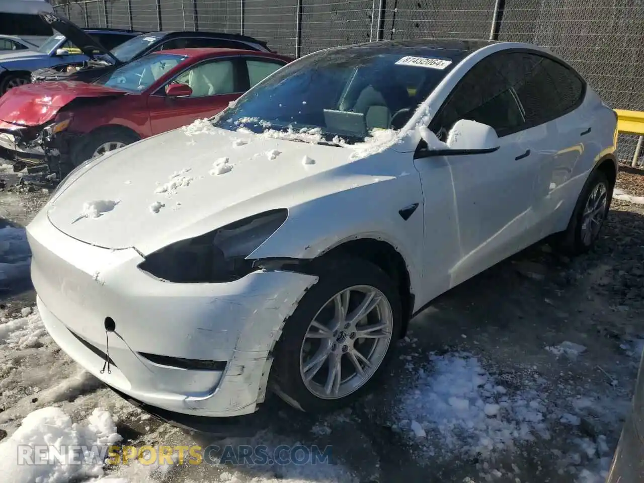 1 Photograph of a damaged car 7SAYGDEE8NA014991 TESLA MODEL Y 2022