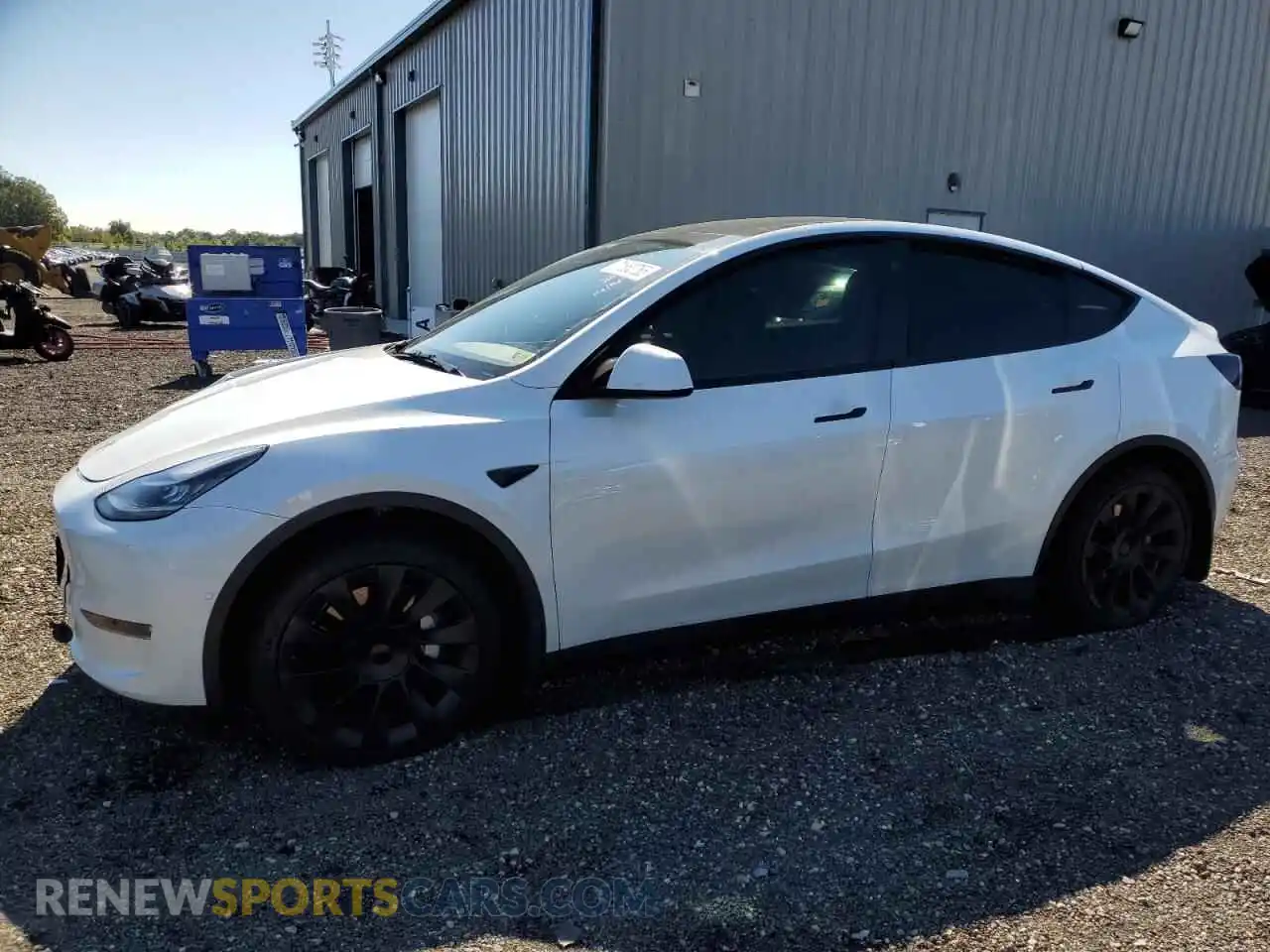 1 Photograph of a damaged car 7SAYGDEE8NA016465 TESLA MODEL Y 2022
