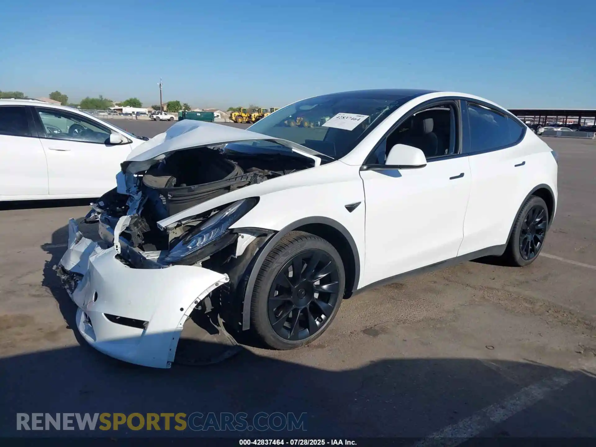 2 Photograph of a damaged car 7SAYGDEE8NA017647 TESLA MODEL Y 2022
