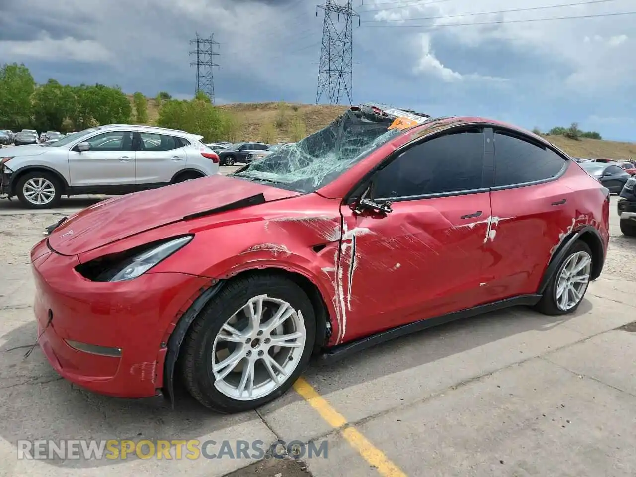 1 fotografías del automóvil dañado 7SAYGDEE8NA020371 TESLA MODEL Y 2022