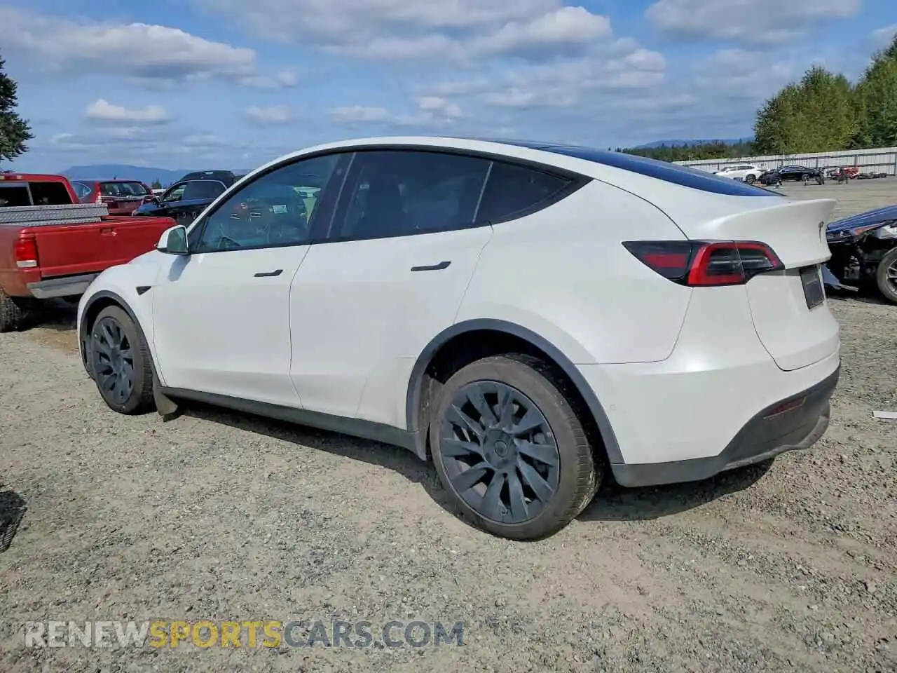 2 fotografías del automóvil dañado 7SAYGDEE8NF320477 TESLA MODEL Y 2022