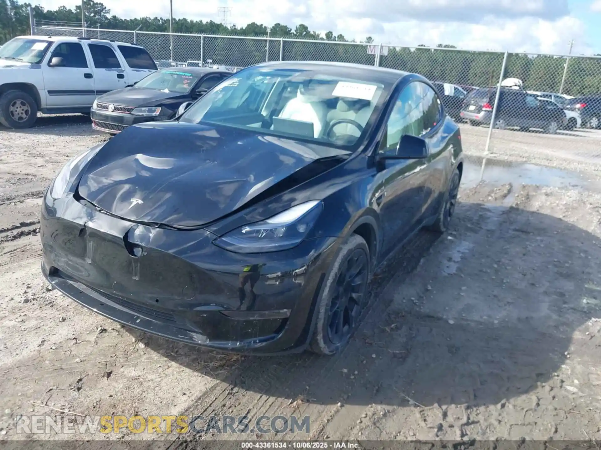 2 Photograph of a damaged car 7SAYGDEE8NF322374 TESLA MODEL Y 2022