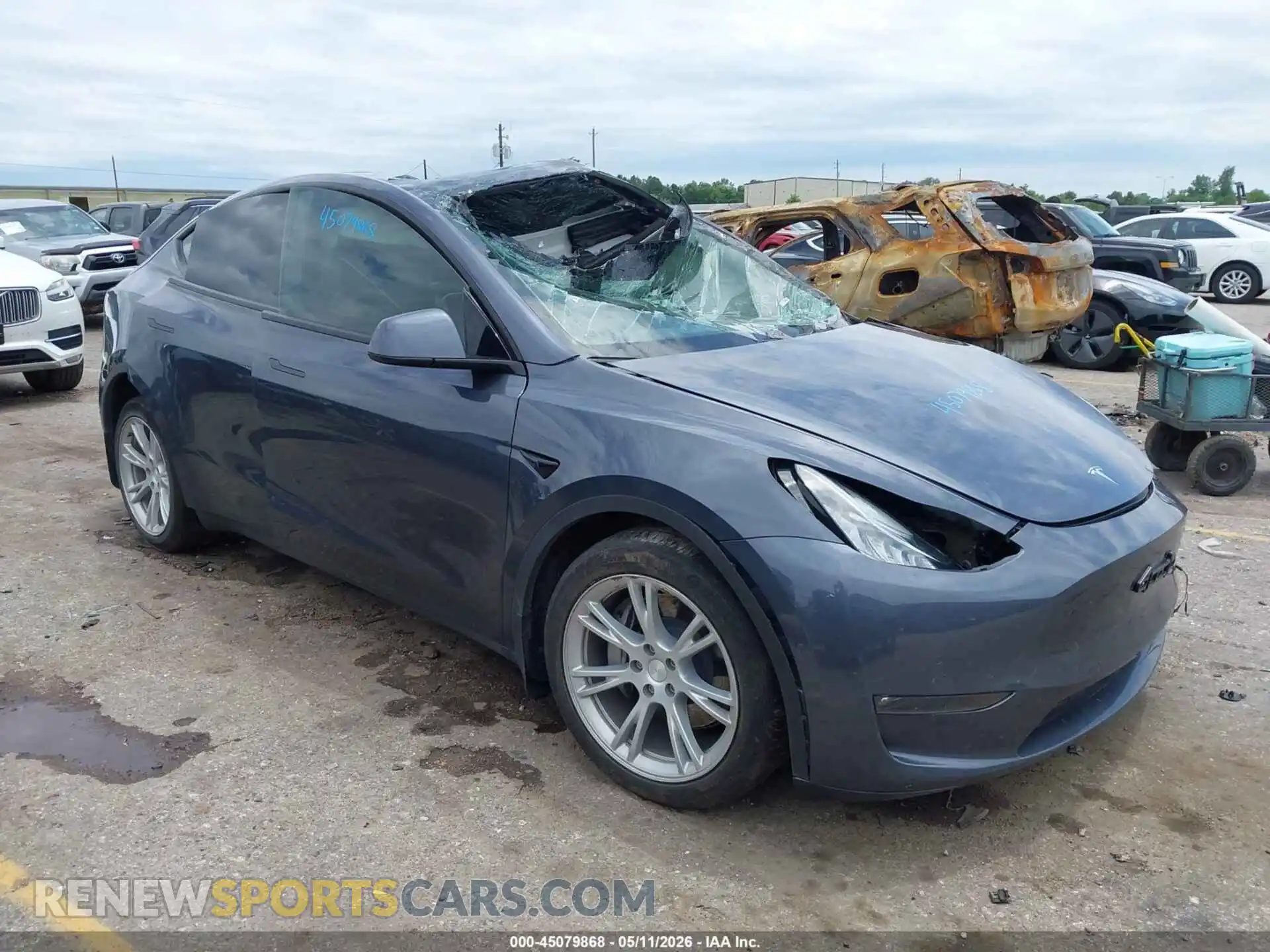 1 Photograph of a damaged car 7SAYGDEE8NF327557 TESLA MODEL Y 2022
