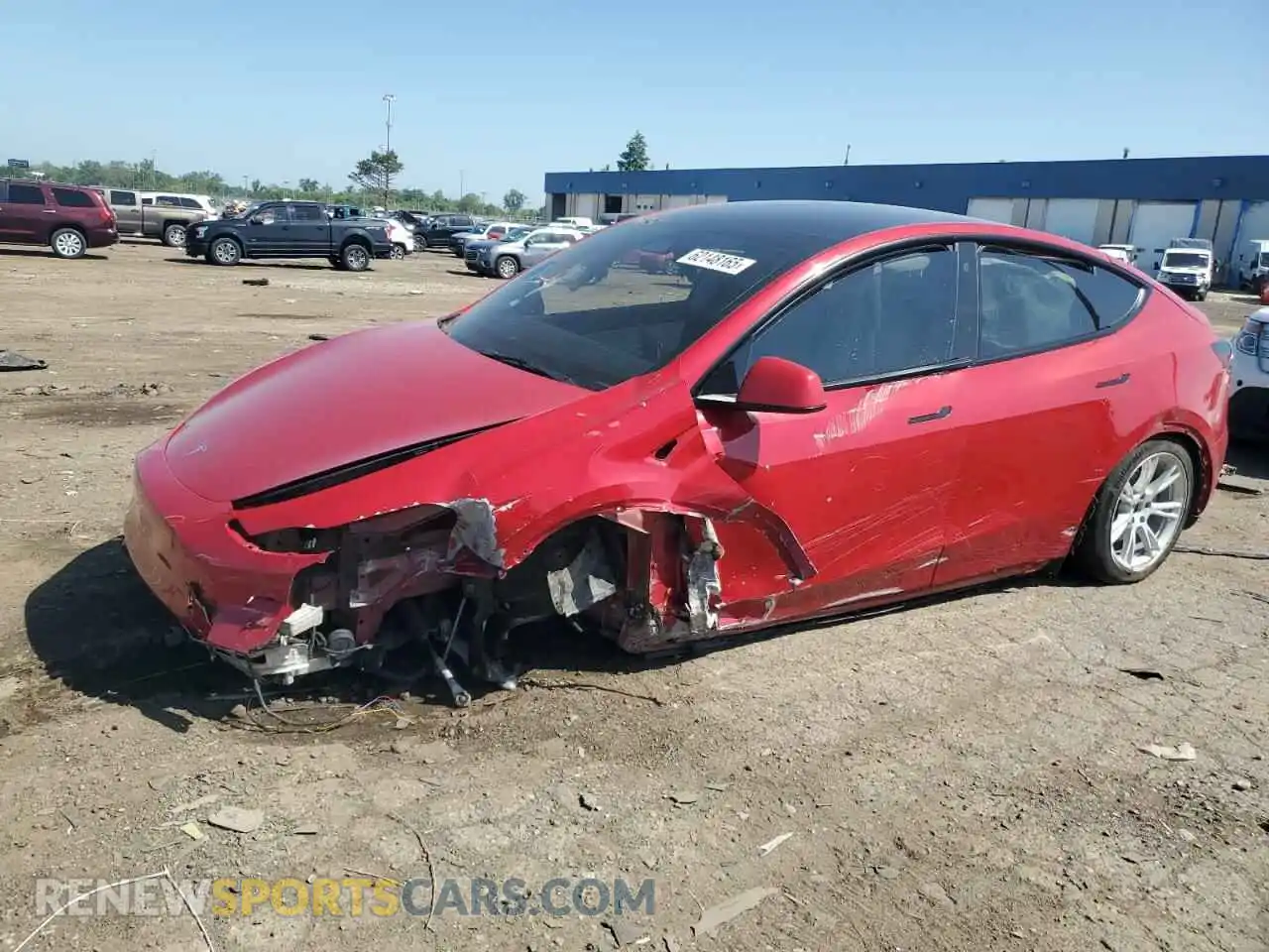 1 Photograph of a damaged car 7SAYGDEE8NF329101 TESLA MODEL Y 2022