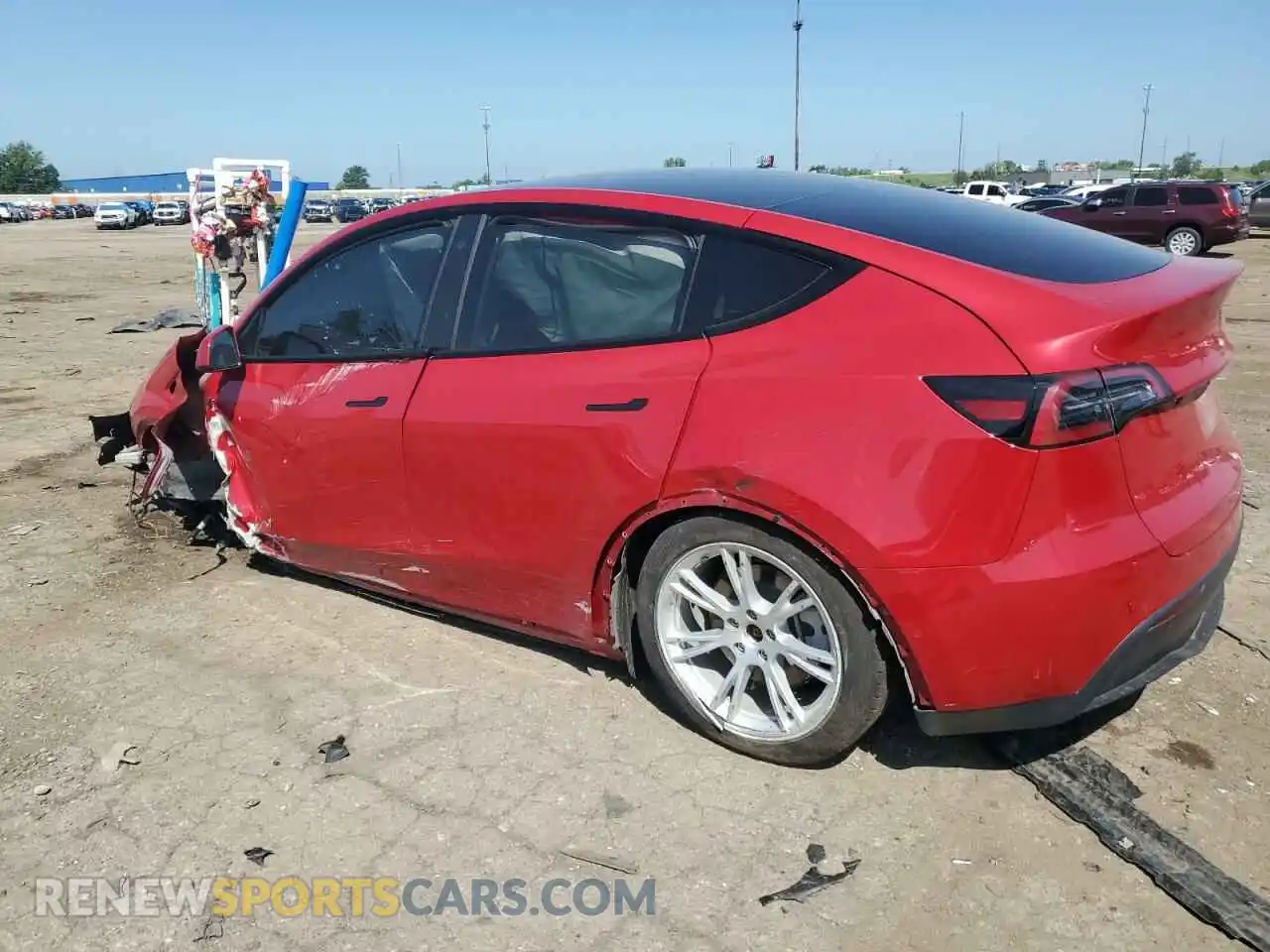 2 Photograph of a damaged car 7SAYGDEE8NF329101 TESLA MODEL Y 2022
