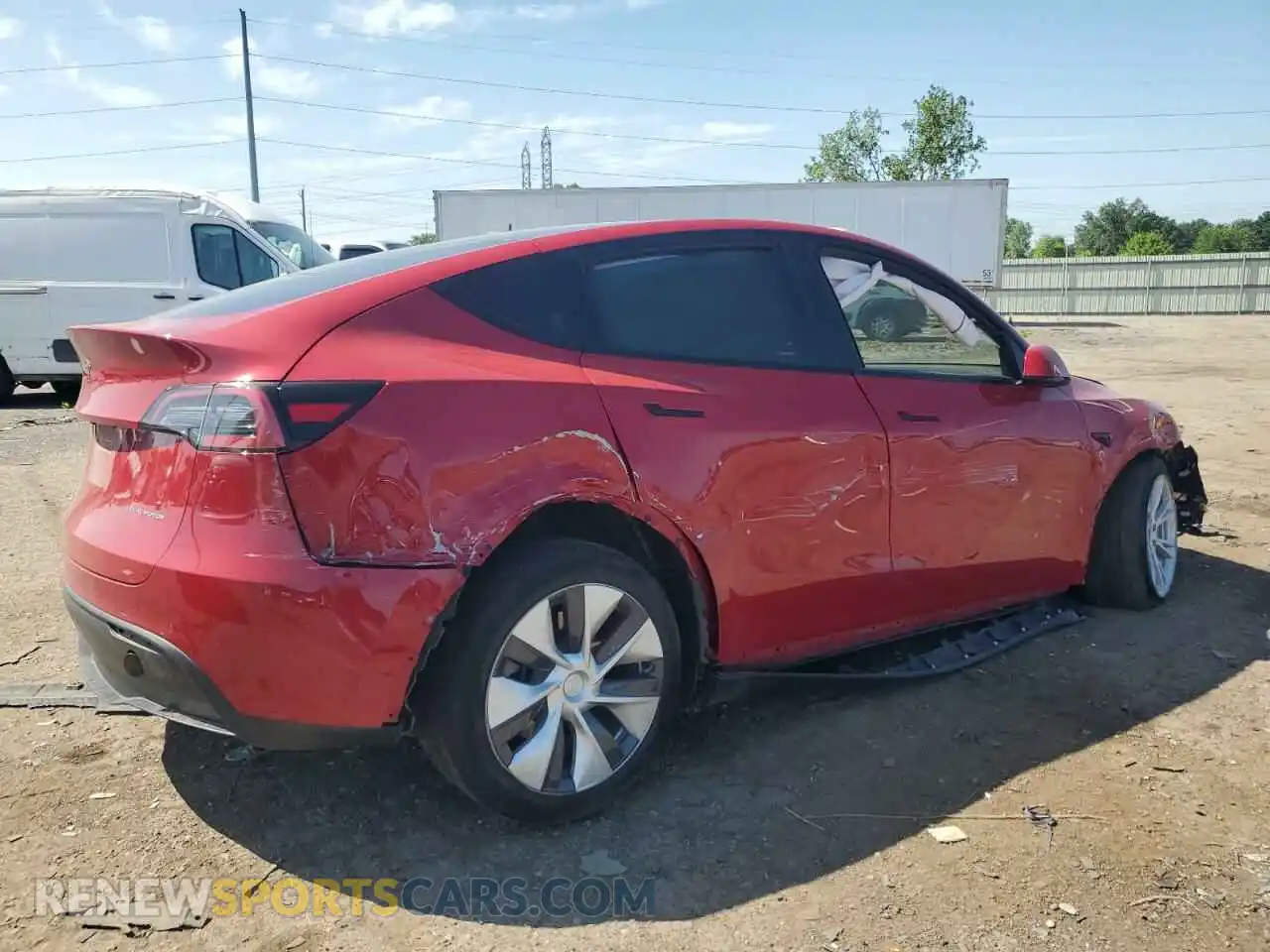 3 Photograph of a damaged car 7SAYGDEE8NF329101 TESLA MODEL Y 2022