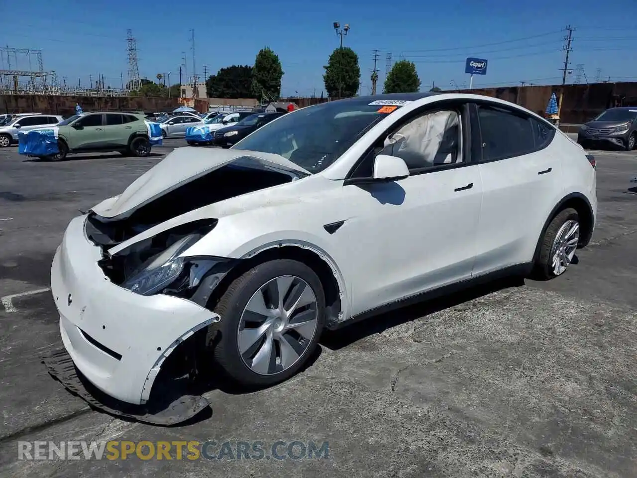 1 Photograph of a damaged car 7SAYGDEE8NF341166 TESLA MODEL Y 2022