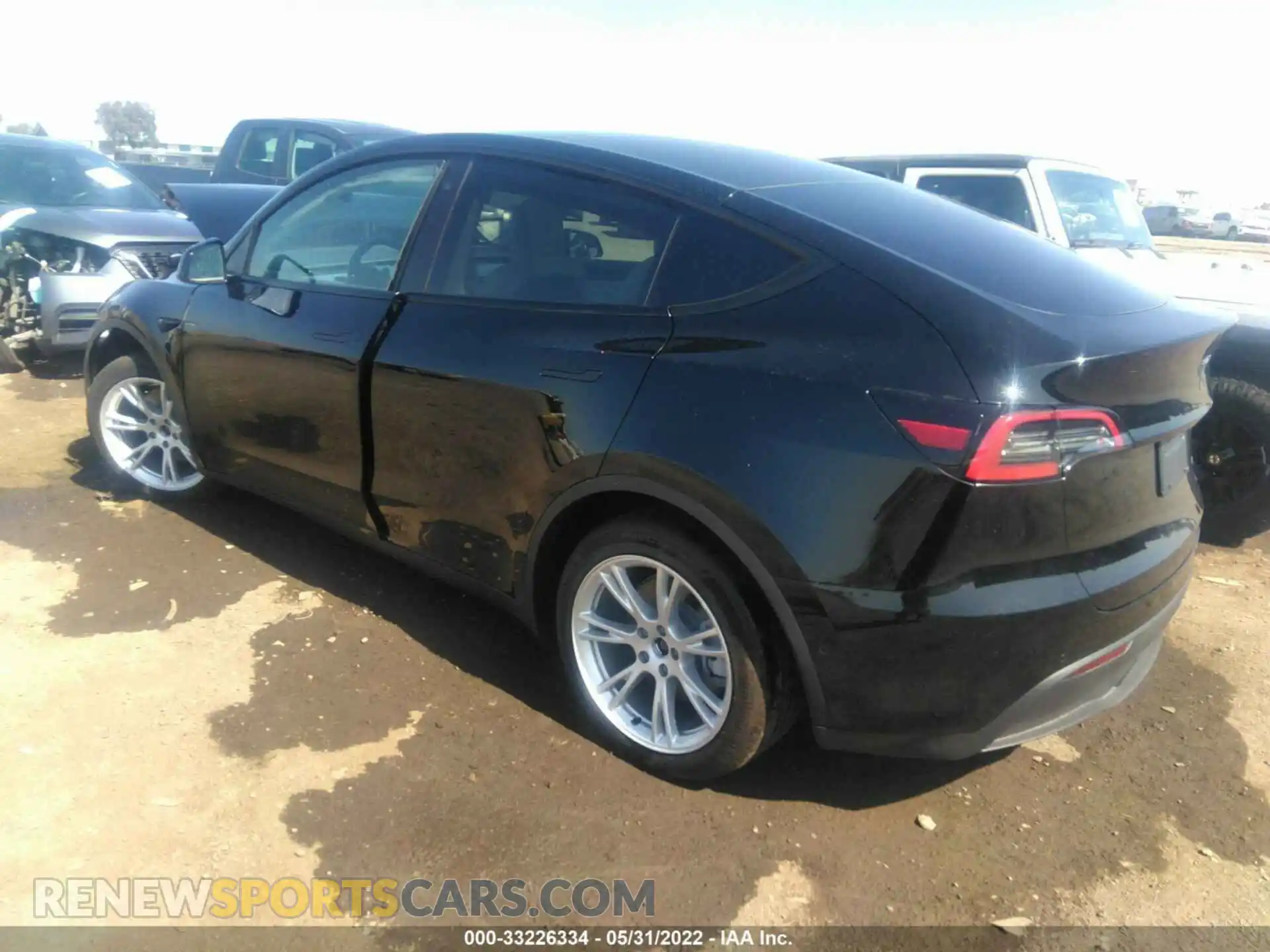 3 Photograph of a damaged car 7SAYGDEE8NF354810 TESLA MODEL Y 2022