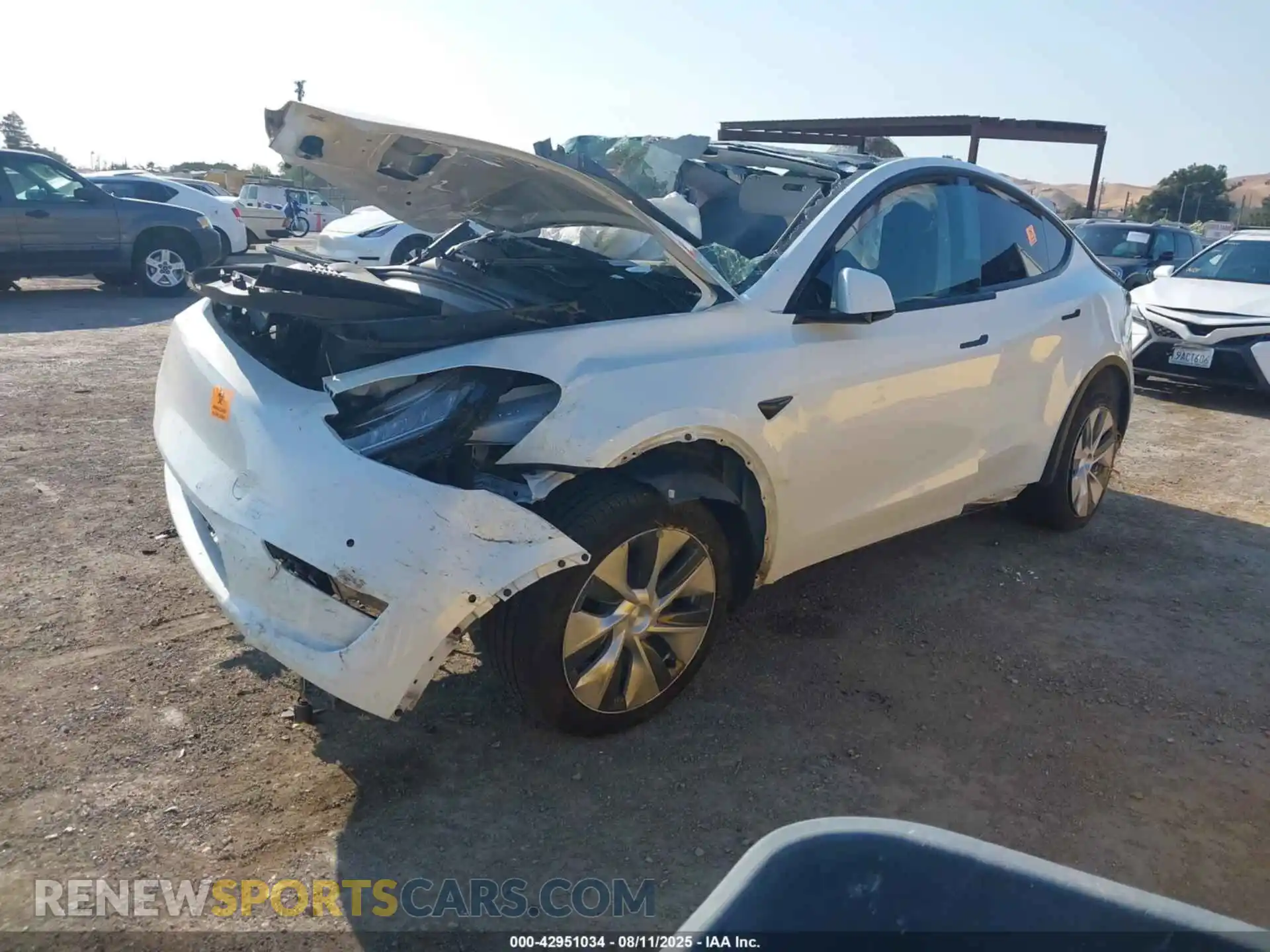 2 Photograph of a damaged car 7SAYGDEE8NF357349 TESLA MODEL Y 2022