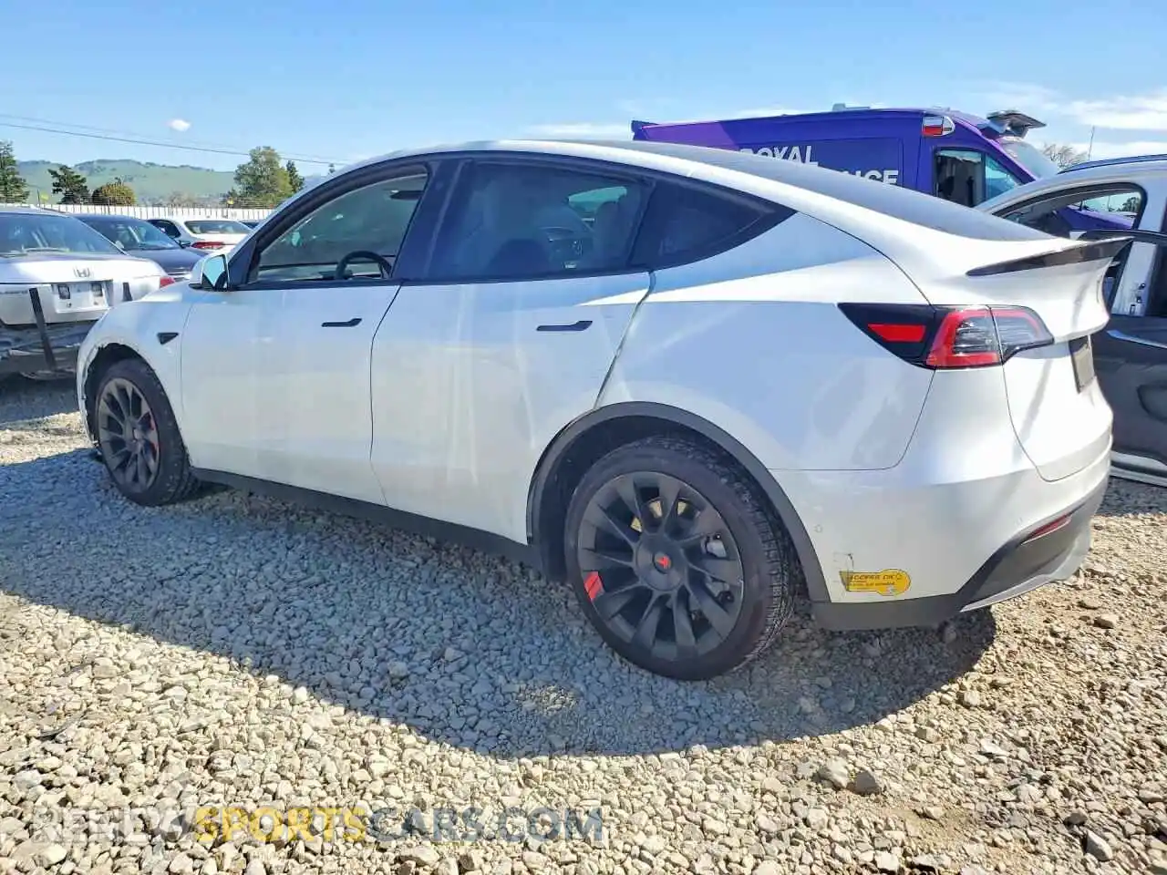 2 Photograph of a damaged car 7SAYGDEE8NF360929 TESLA MODEL Y 2022