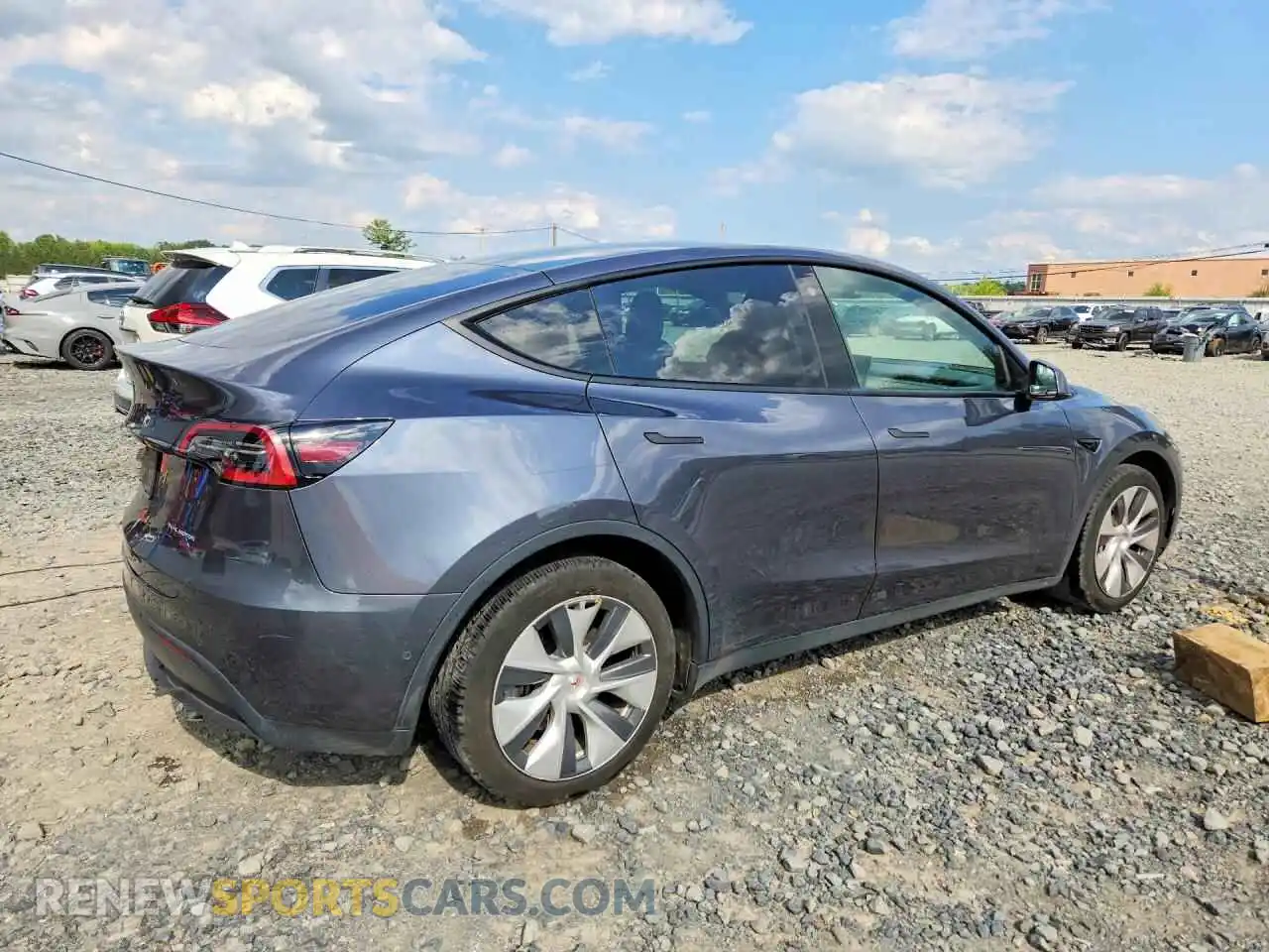 3 fotografías del automóvil dañado 7SAYGDEE8NF380422 TESLA MODEL Y 2022