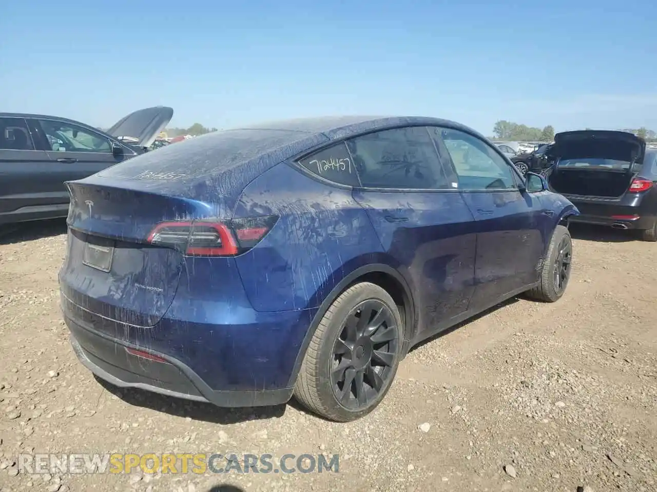 3 Photograph of a damaged car 7SAYGDEE8NF387306 TESLA MODEL Y 2022