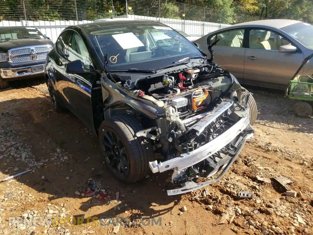 1 Photograph of a damaged car 7SAYGDEE8NF425410 TESLA MODEL Y 2022