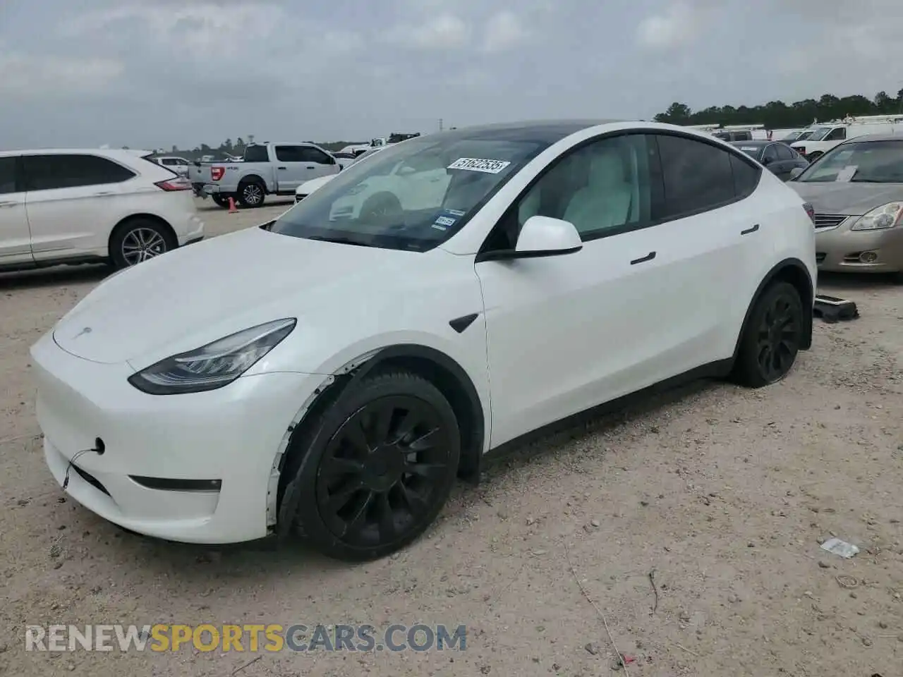 1 Photograph of a damaged car 7SAYGDEE8NF431644 TESLA MODEL Y 2022
