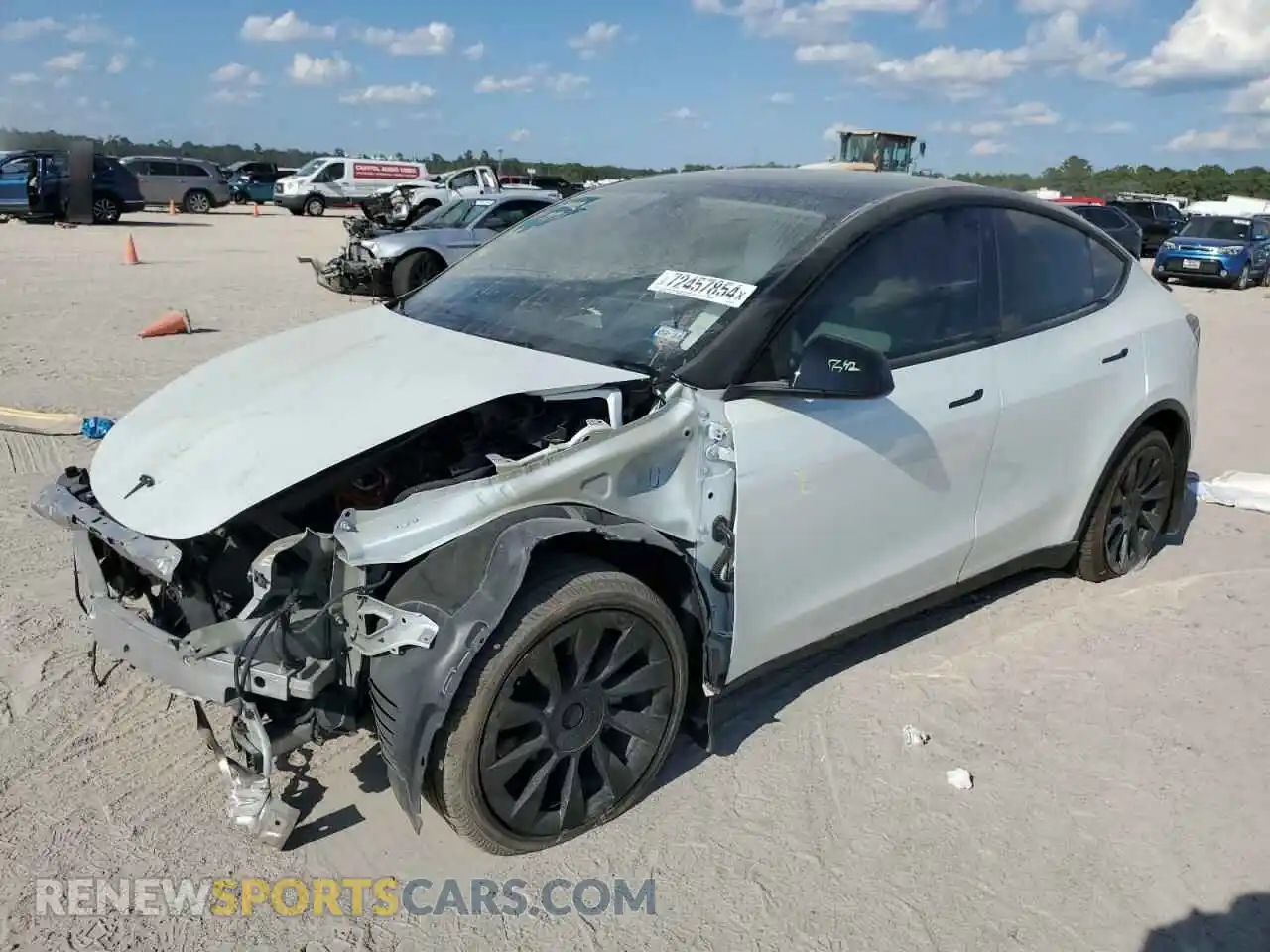 1 Photograph of a damaged car 7SAYGDEE8NF511039 TESLA MODEL Y 2022