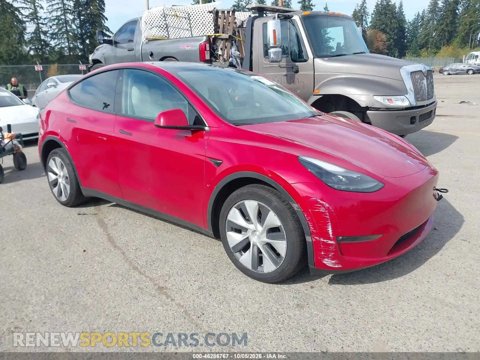 1 Фотография поврежденного автомобиля 7SAYGDEE8NF548298 TESLA MODEL Y 2022