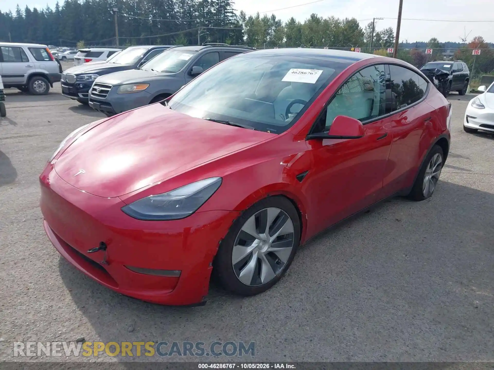 2 Фотография поврежденного автомобиля 7SAYGDEE8NF548298 TESLA MODEL Y 2022