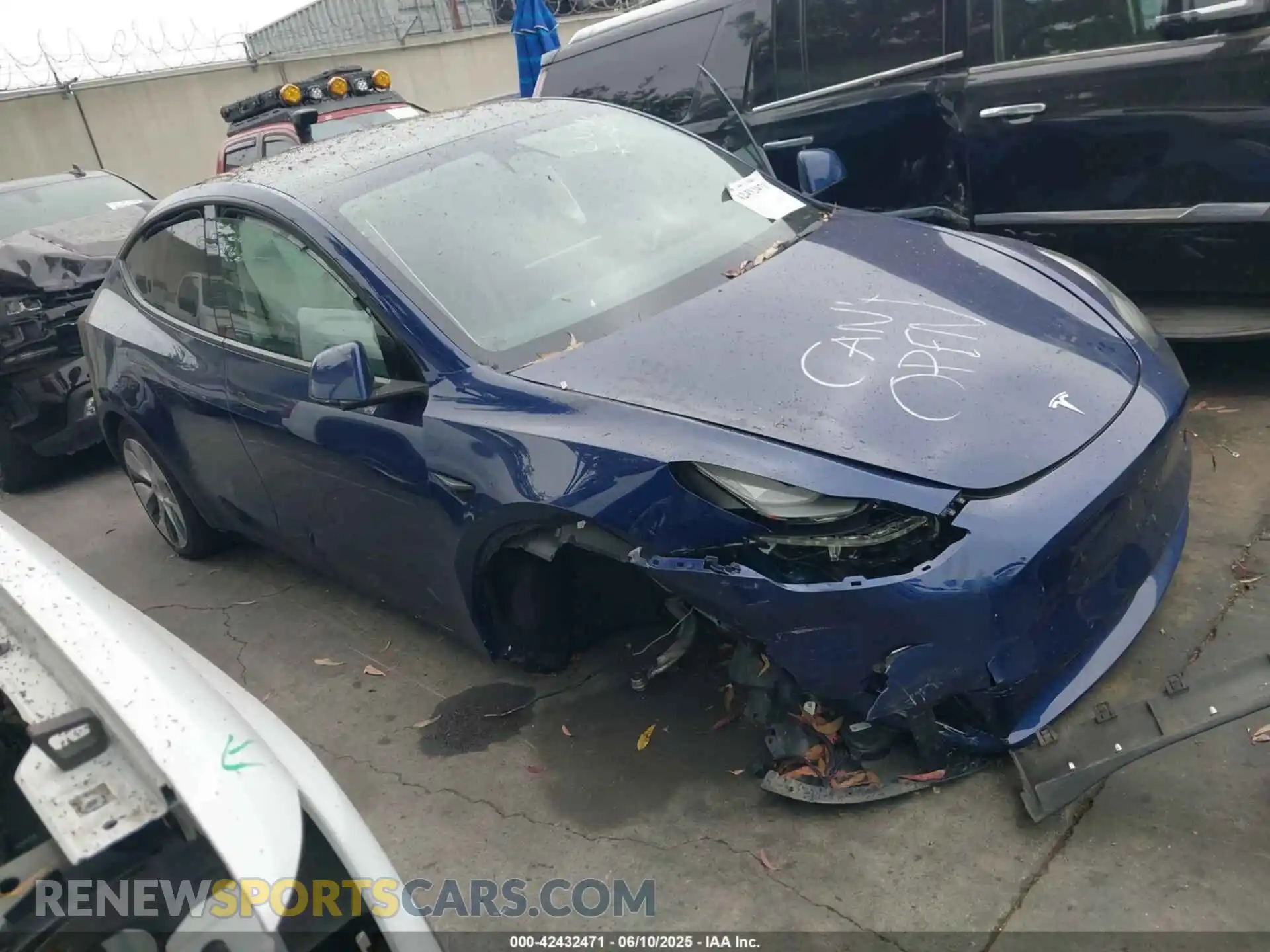 1 Photograph of a damaged car 7SAYGDEE8NF559494 TESLA MODEL Y 2022
