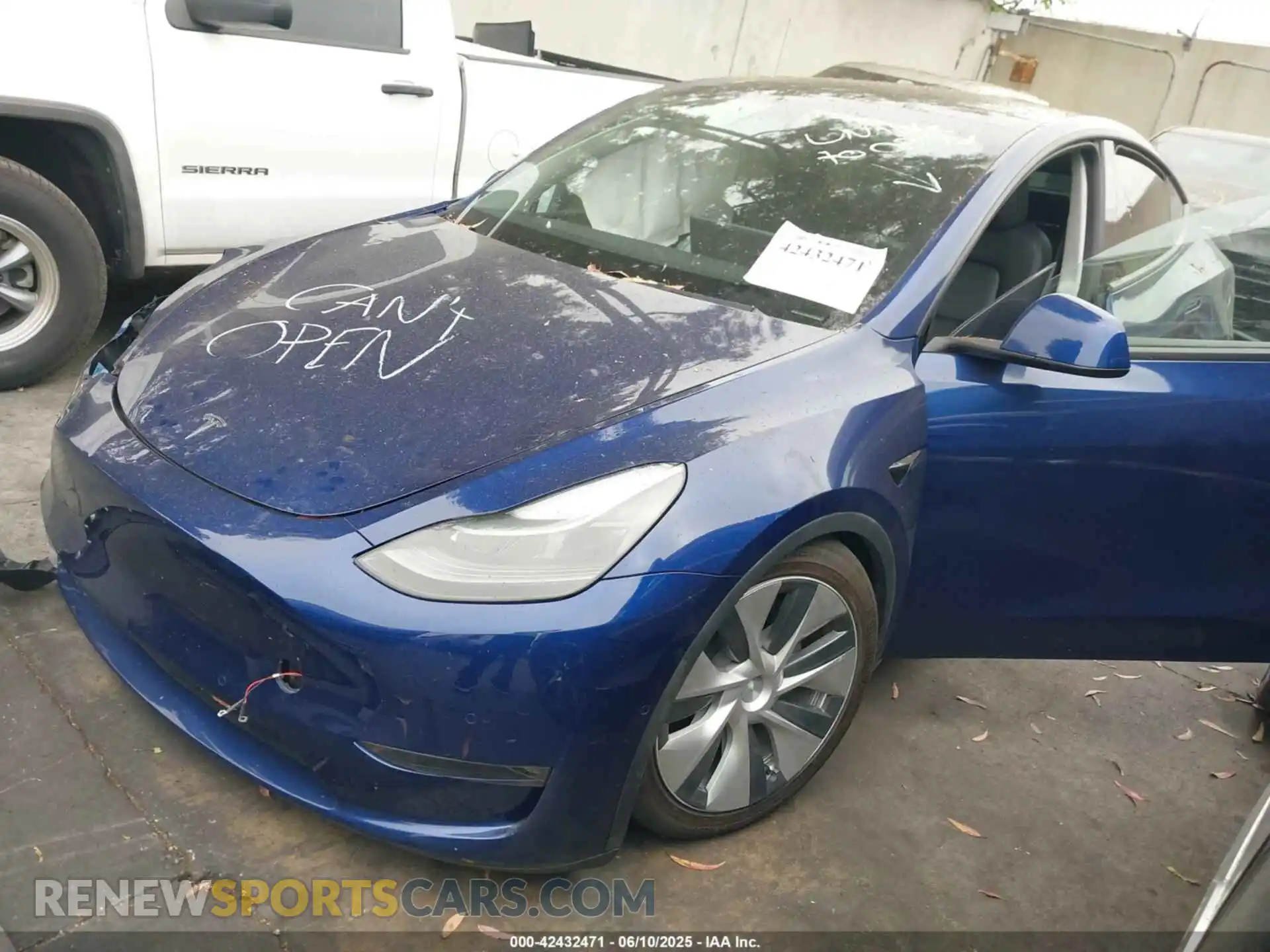 2 Photograph of a damaged car 7SAYGDEE8NF559494 TESLA MODEL Y 2022