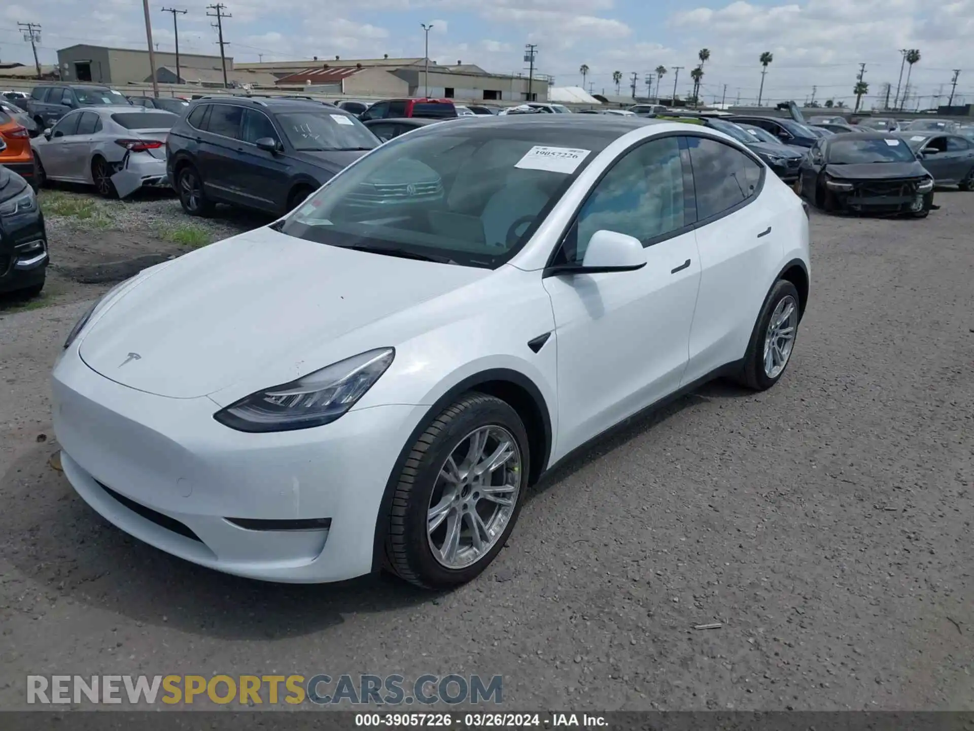 2 Фотография поврежденного автомобиля 7SAYGDEE8NF576604 TESLA MODEL Y 2022