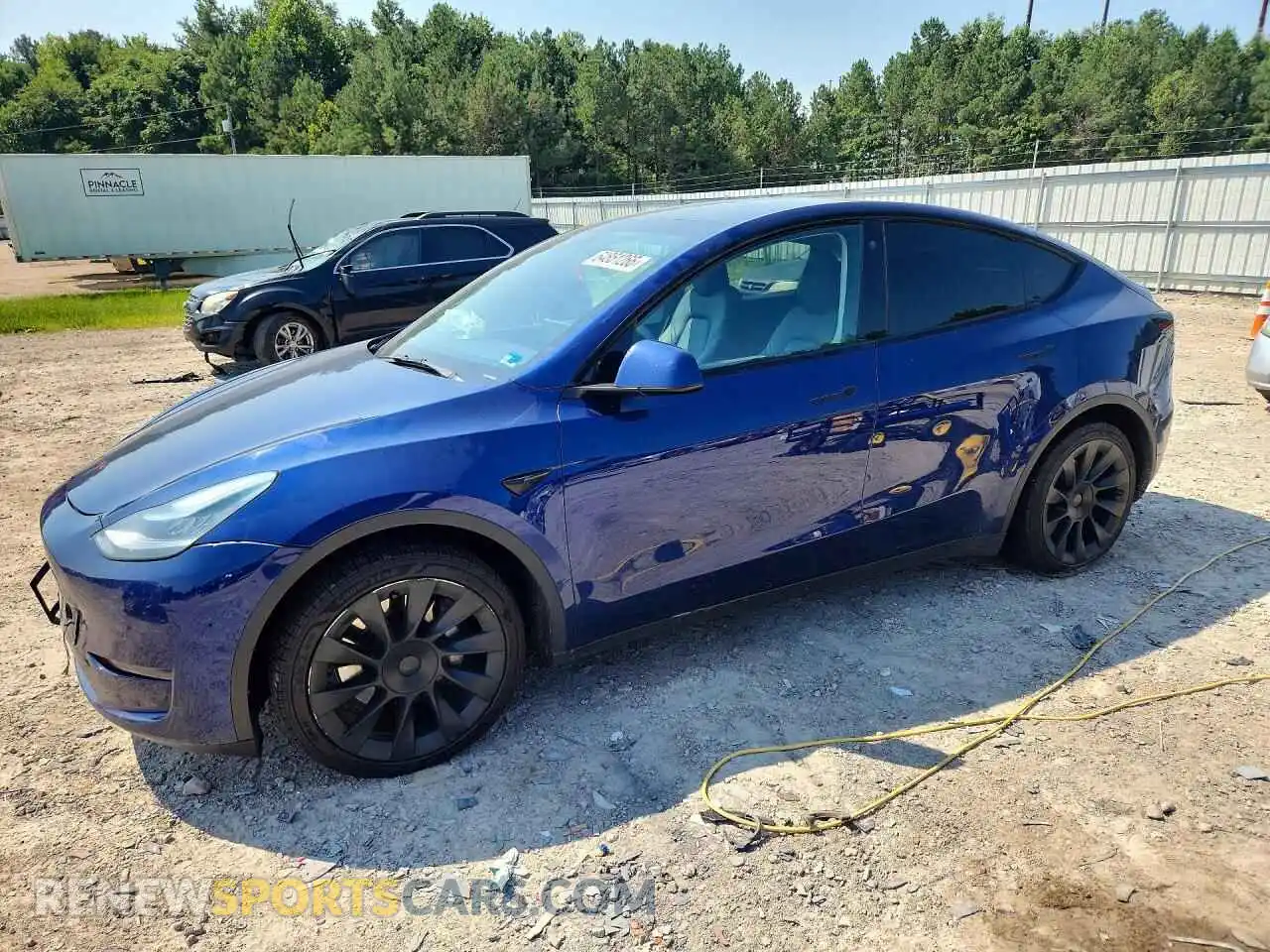 1 Photograph of a damaged car 7SAYGDEE9NA009363 TESLA MODEL Y 2022