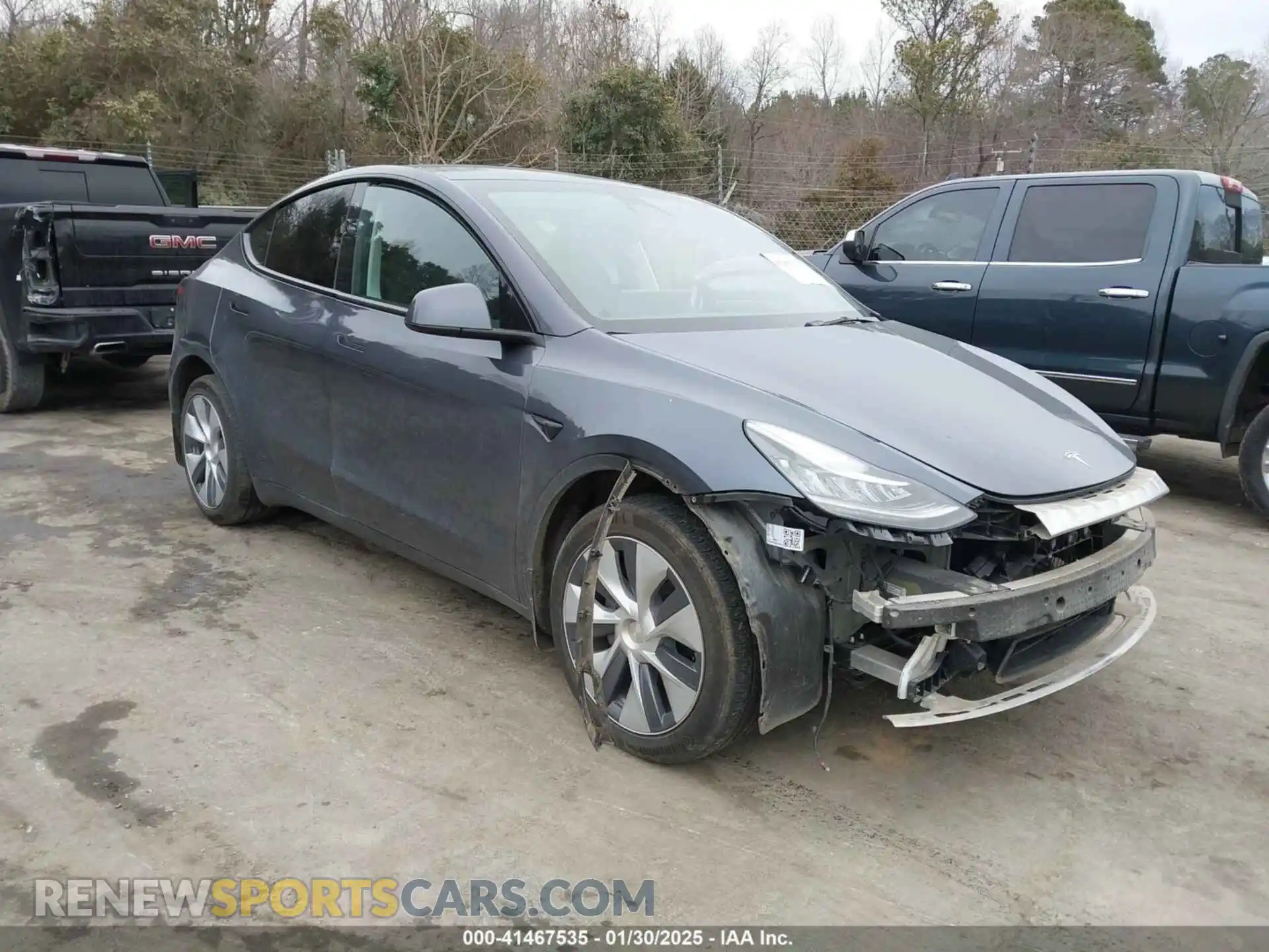 1 Photograph of a damaged car 7SAYGDEE9NA015292 TESLA MODEL Y 2022