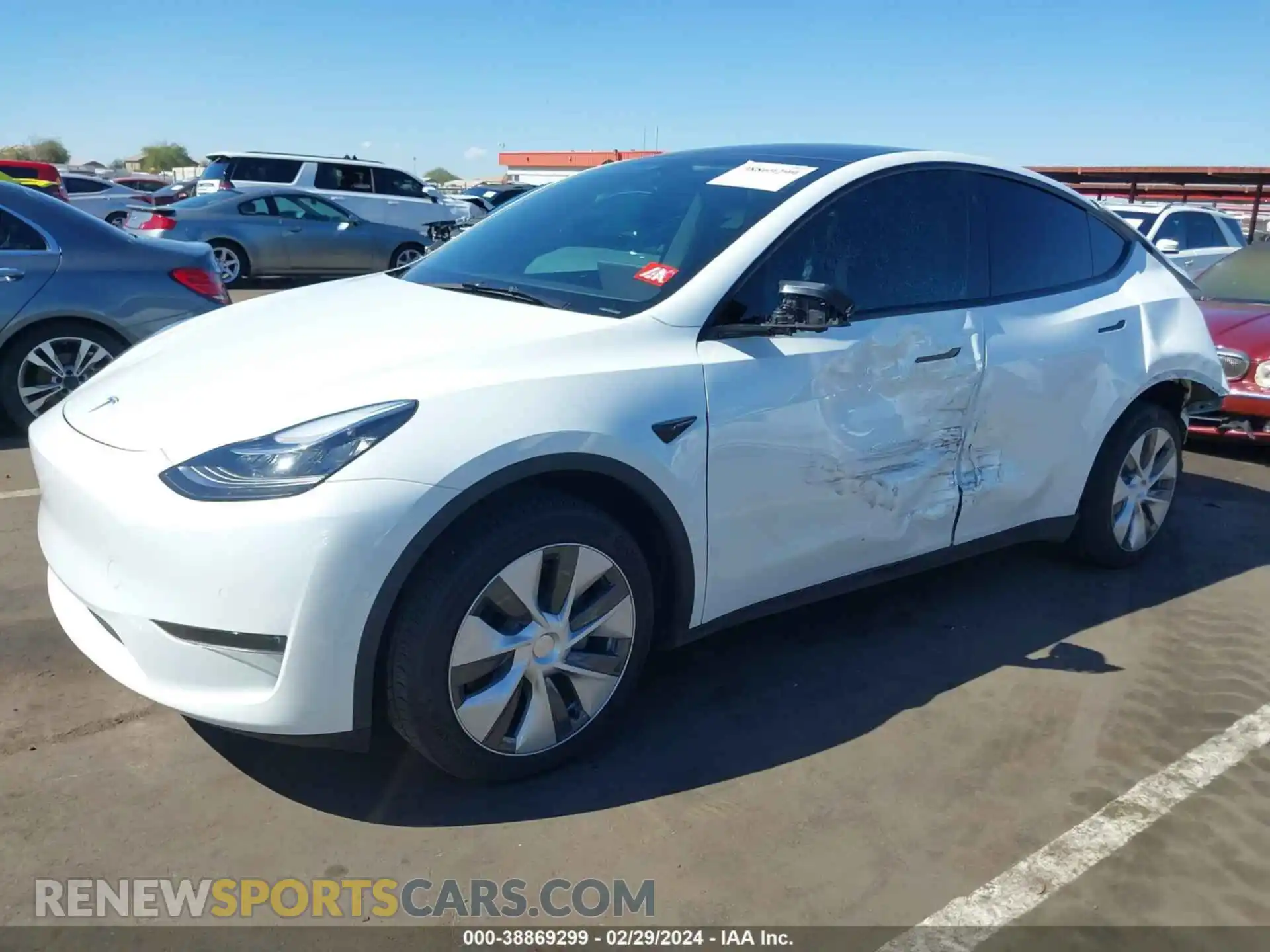 2 Photograph of a damaged car 7SAYGDEE9NA015552 TESLA MODEL Y 2022
