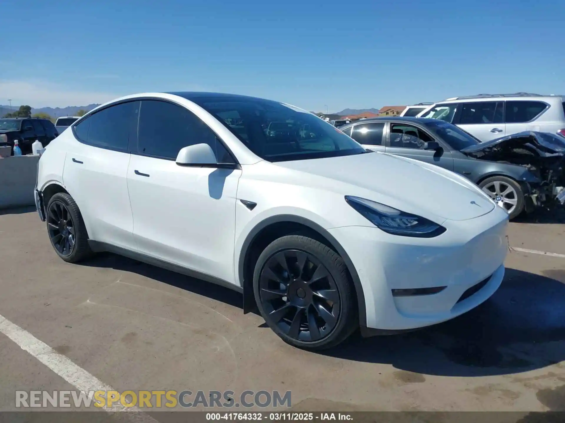 1 Photograph of a damaged car 7SAYGDEE9NA017284 TESLA MODEL Y 2022