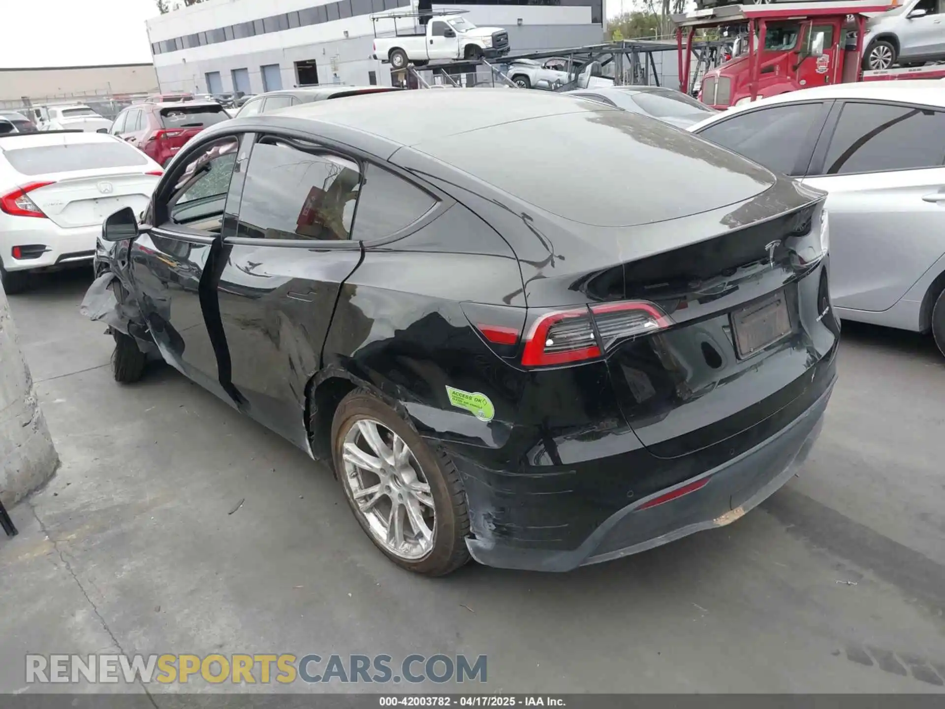 3 Photograph of a damaged car 7SAYGDEE9NA022842 TESLA MODEL Y 2022