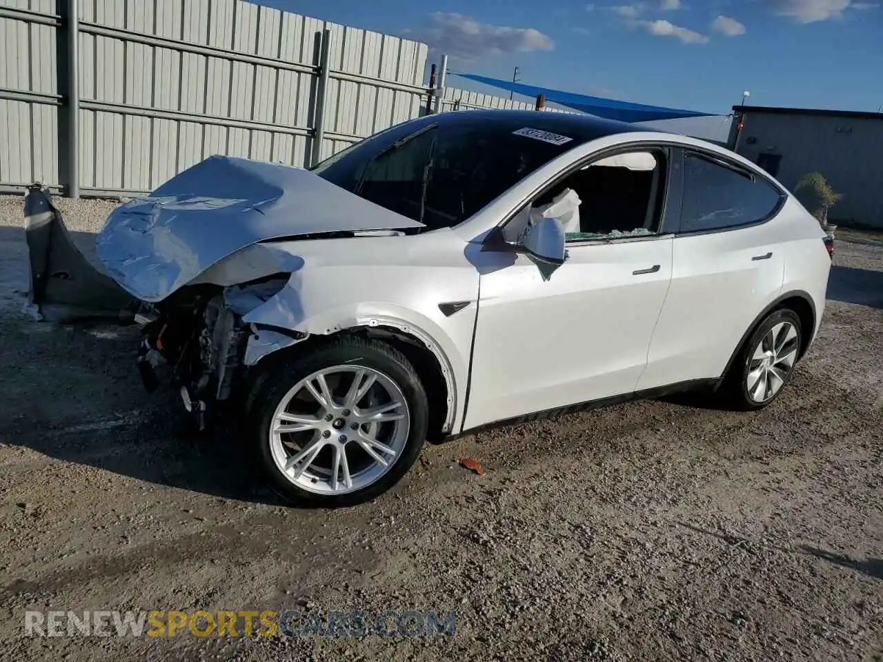 1 Photograph of a damaged car 7SAYGDEE9NF331729 TESLA MODEL Y 2022