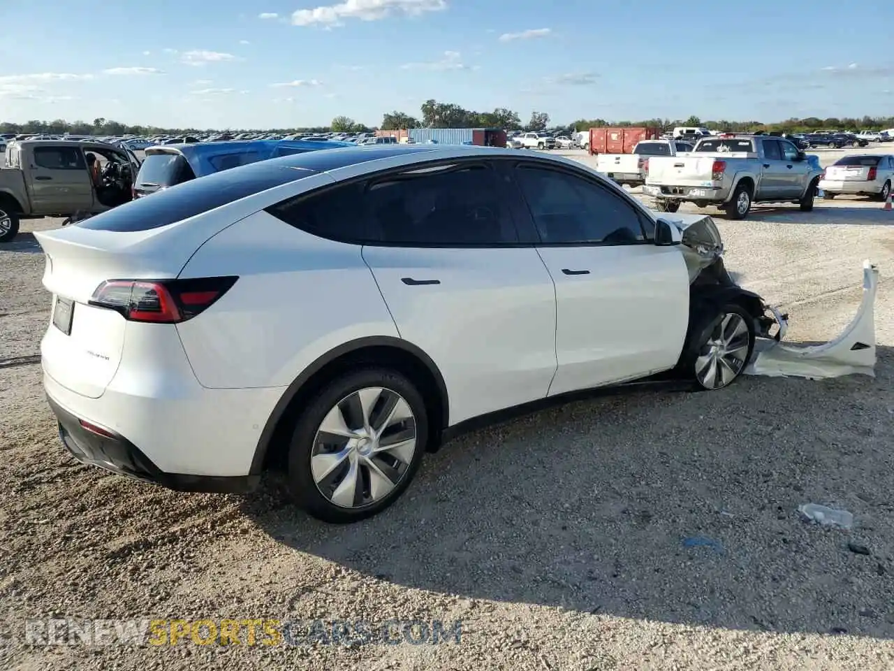 3 Photograph of a damaged car 7SAYGDEE9NF331729 TESLA MODEL Y 2022