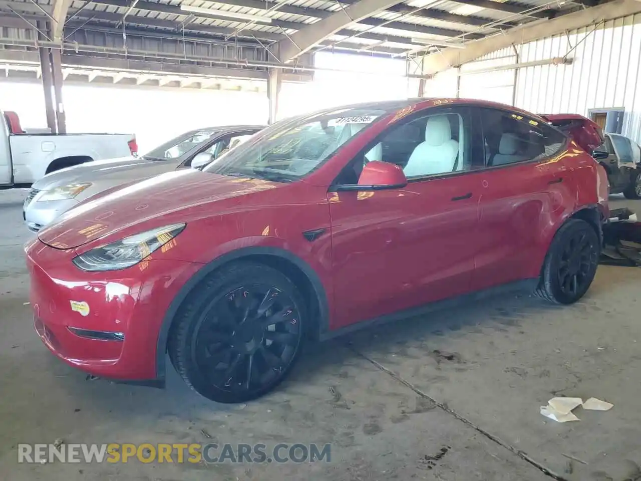 1 Photograph of a damaged car 7SAYGDEE9NF346571 TESLA MODEL Y 2022