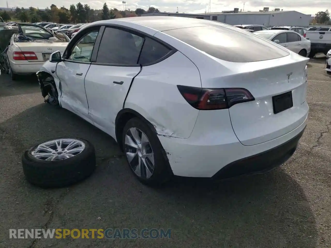 3 Photograph of a damaged car 7SAYGDEE9NF352967 TESLA MODEL Y 2022