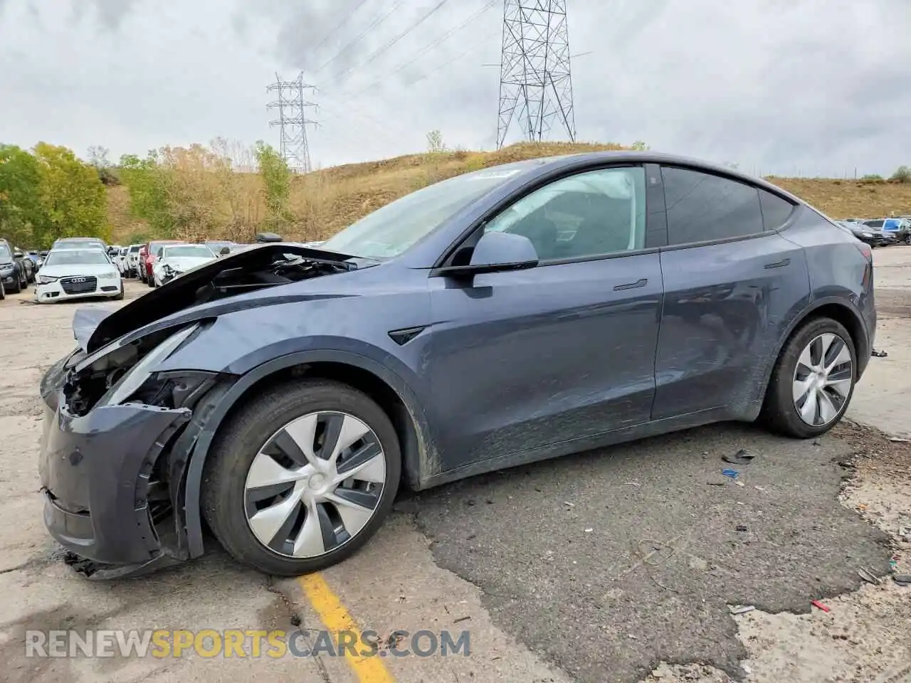 1 Photograph of a damaged car 7SAYGDEE9NF357912 TESLA MODEL Y 2022